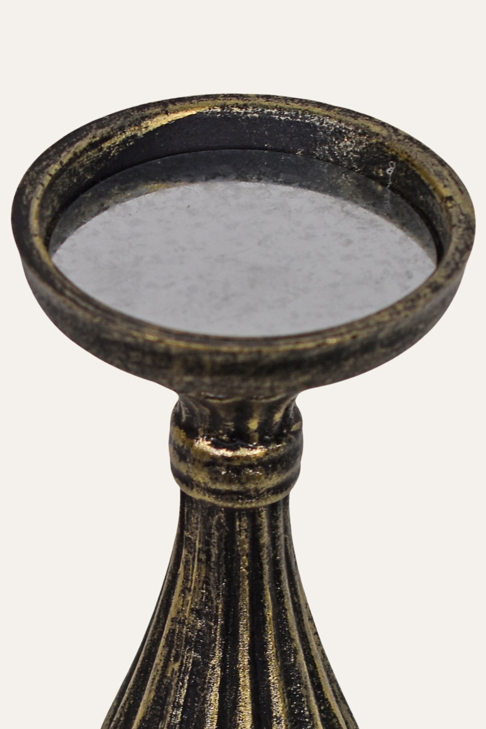 Antique Gold Iron Candle Stand