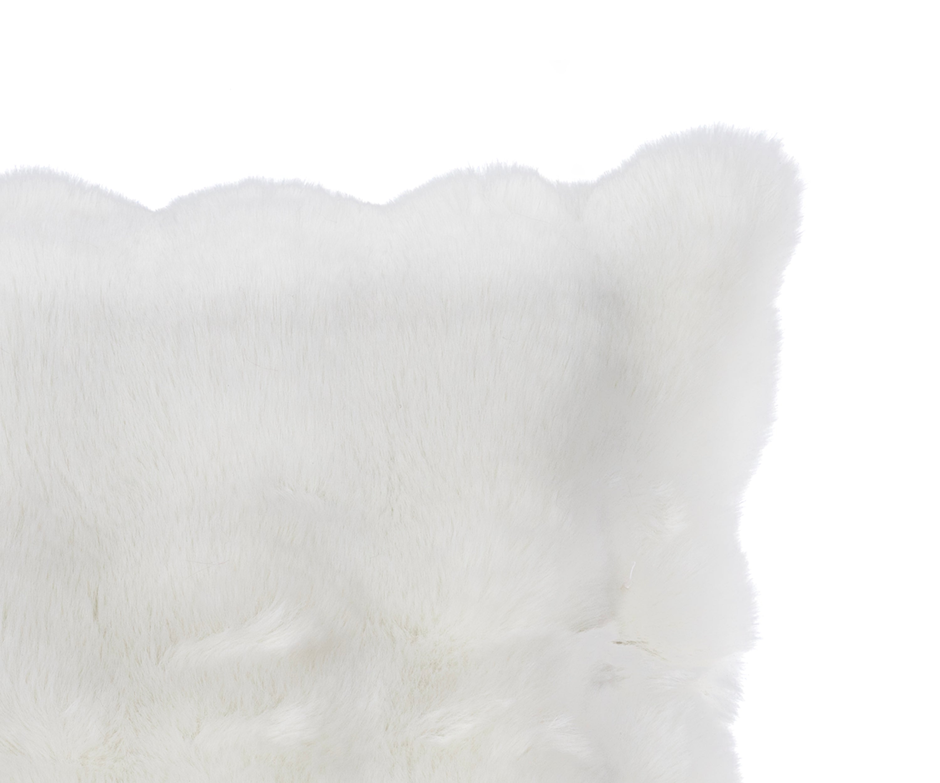 Ivory White Plush Cushion