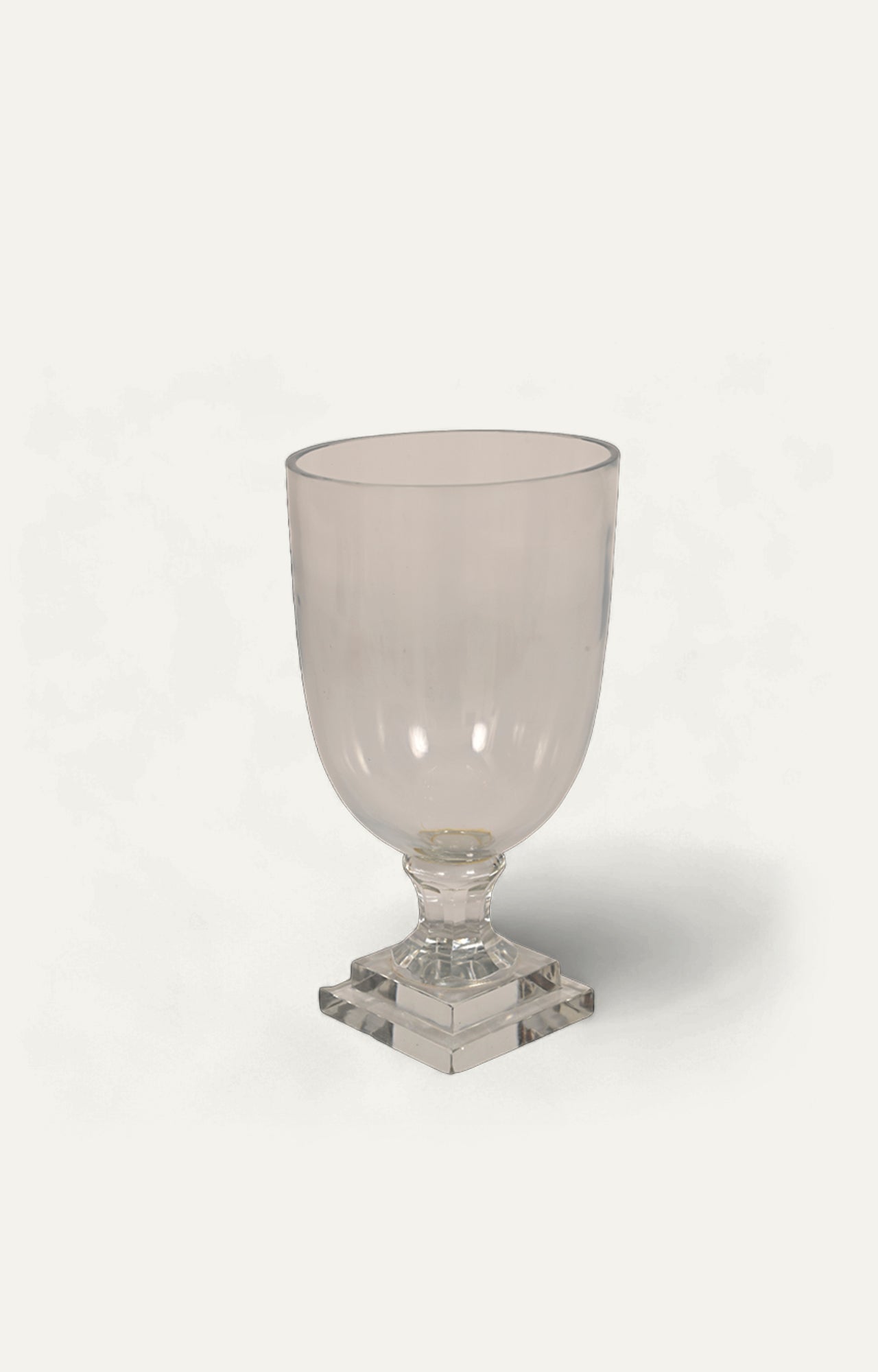 Clear Minimal Glass Candle Holder