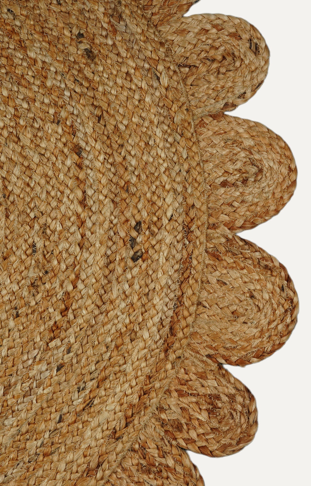 3 x 3 Ft Sunflower Petal Jute Rug