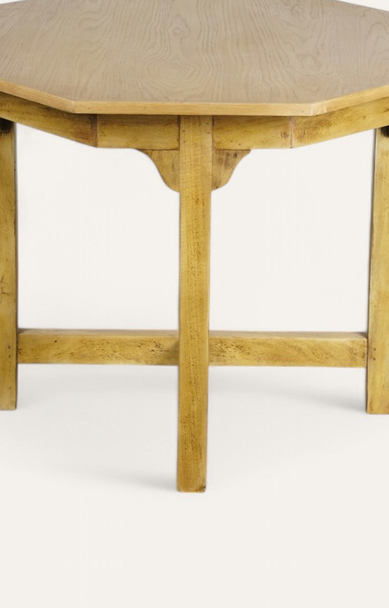 Rustic Octagonal Side Table