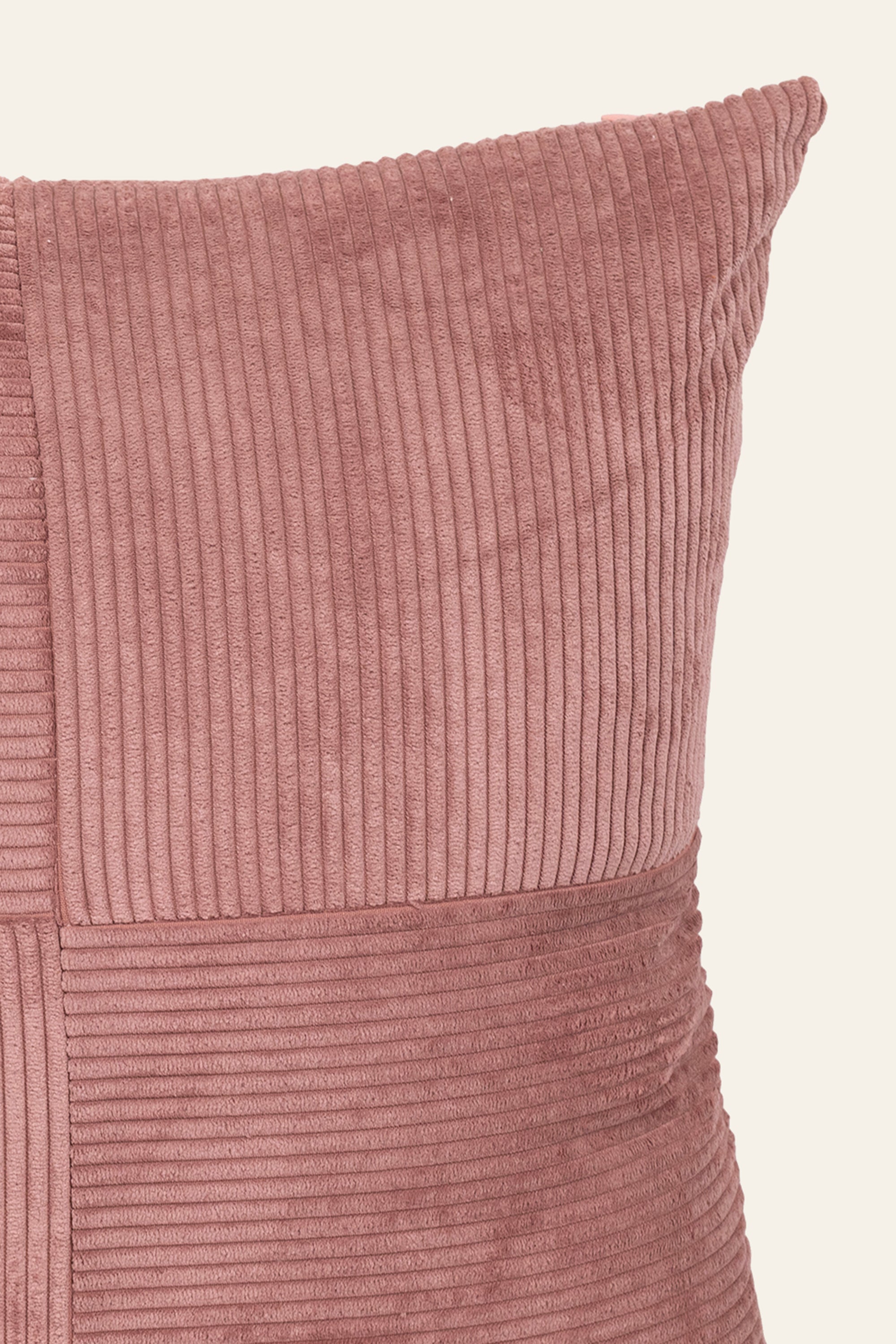 Dusty Rose Block Patchwork Cushion