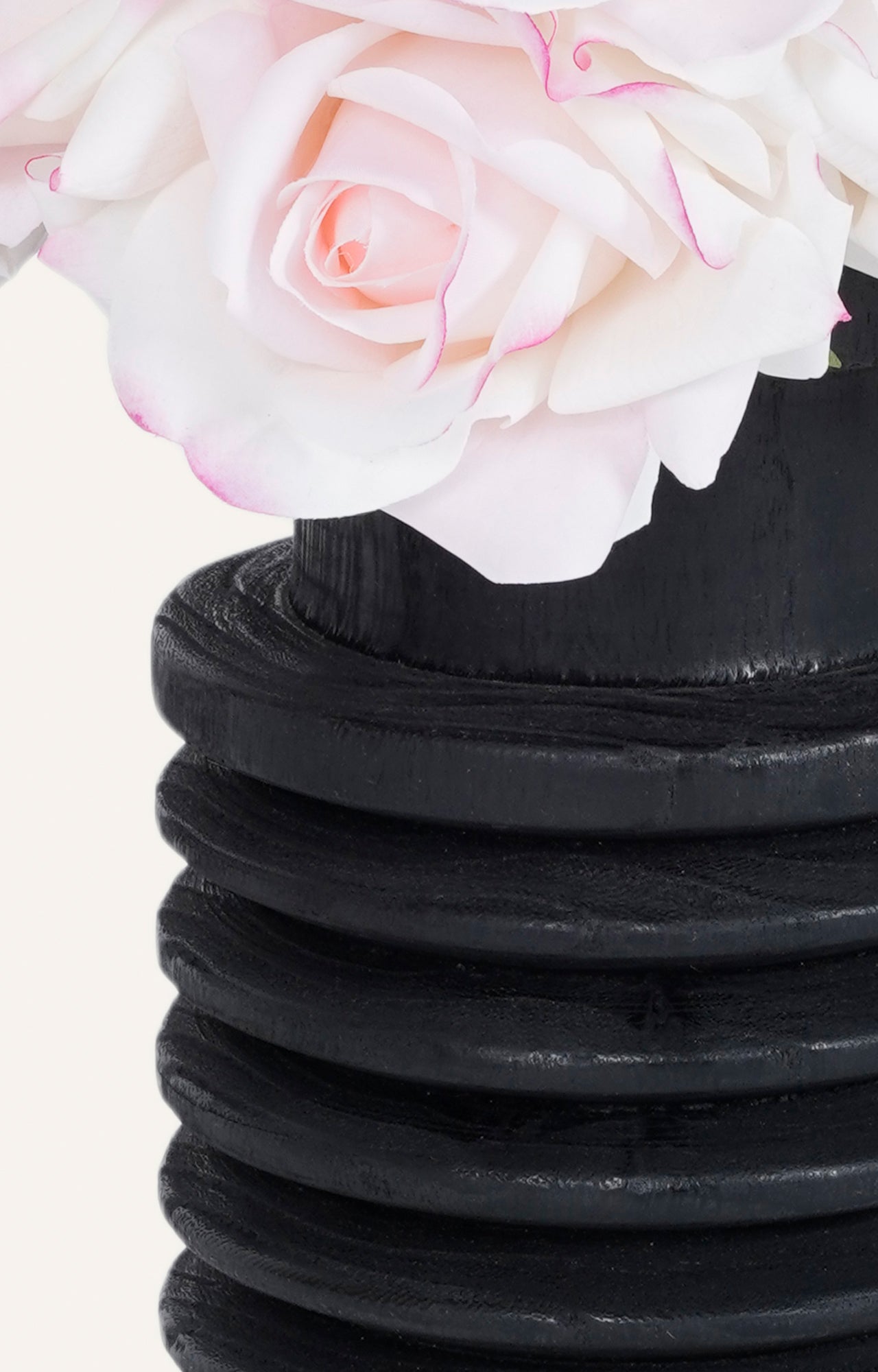 Textured Black Ceramic Vase