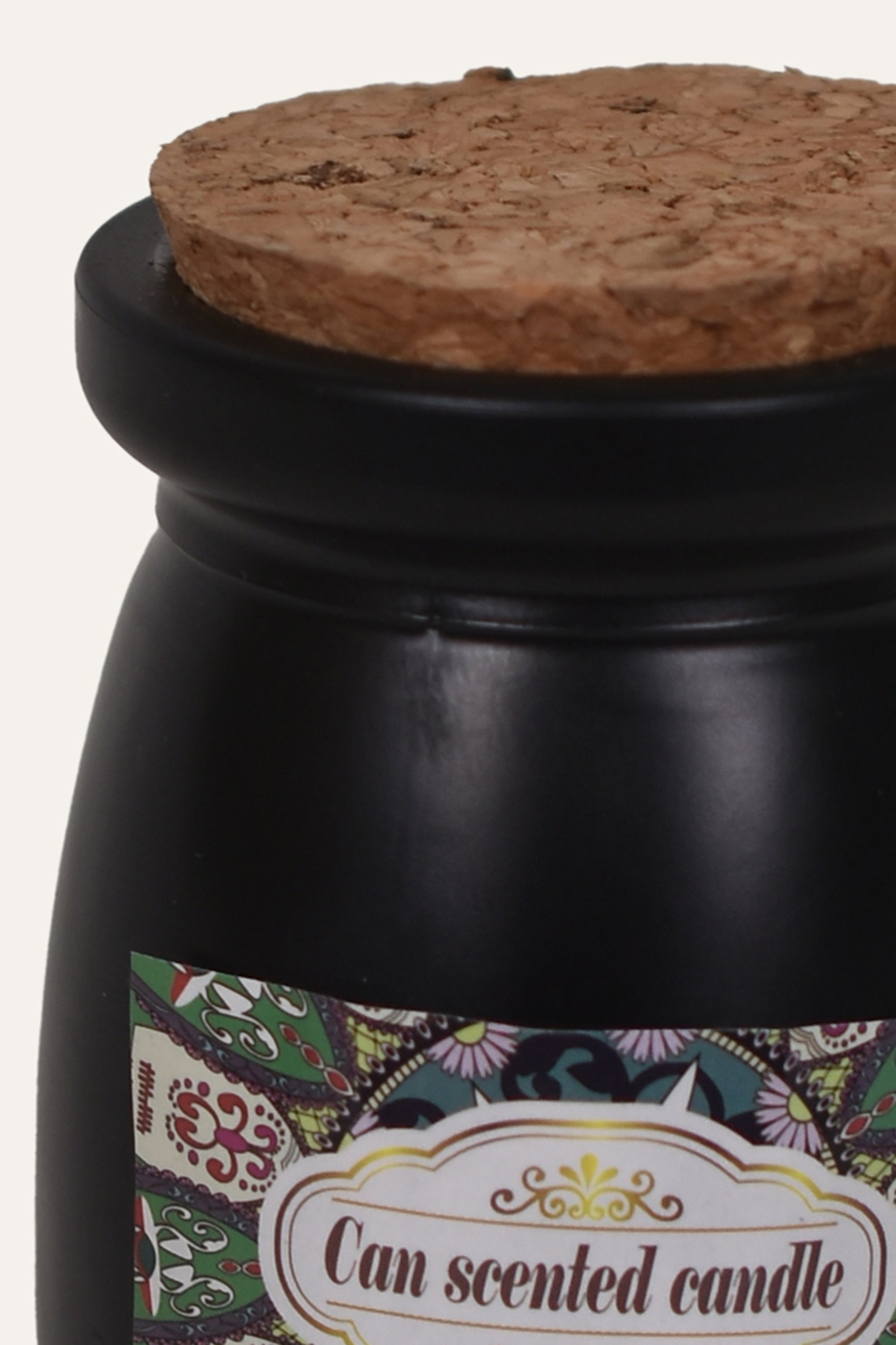 Decorative Amber Jar Scented Candle - Black