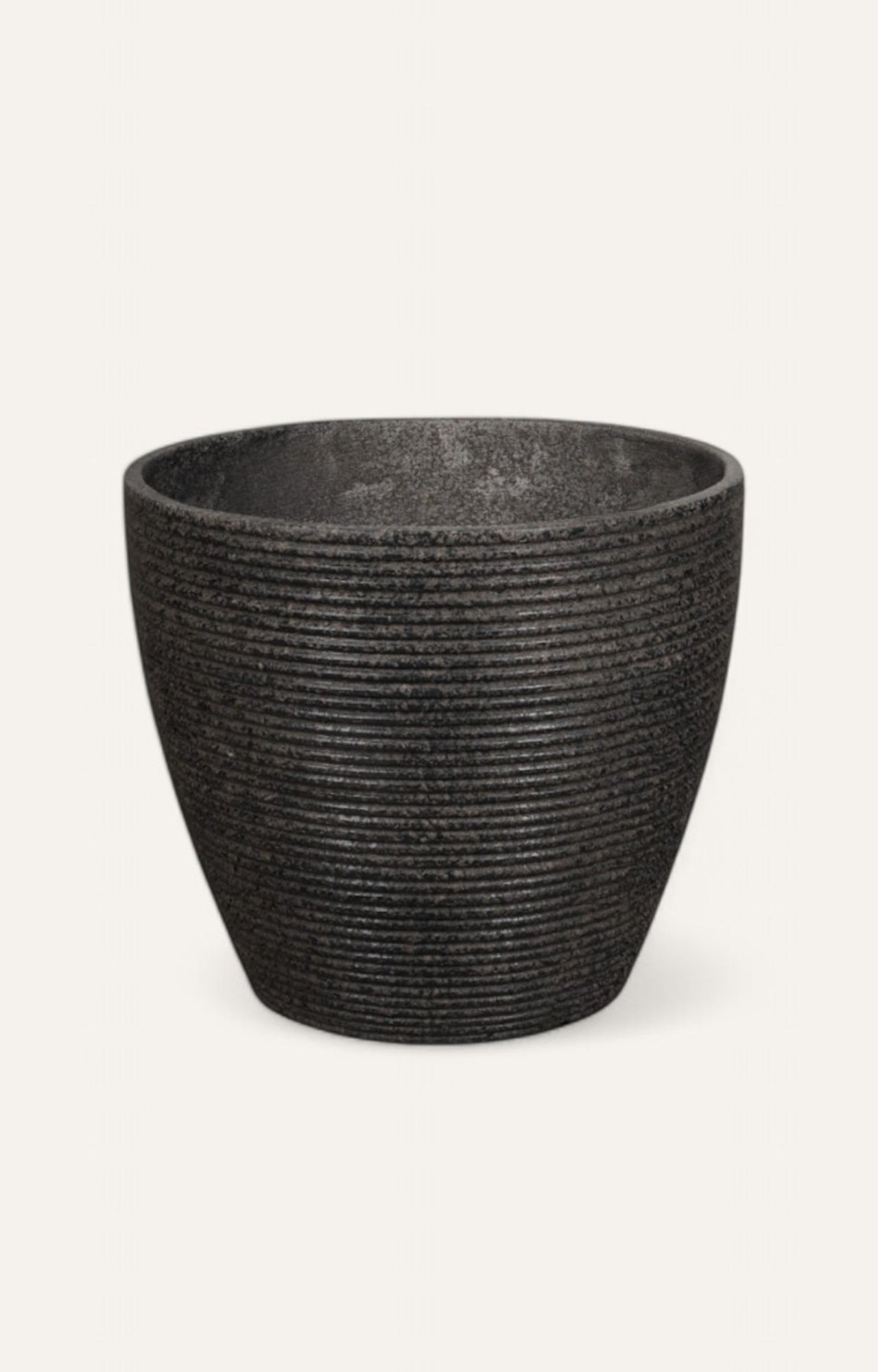 Matte Charcoal Planter – Medium