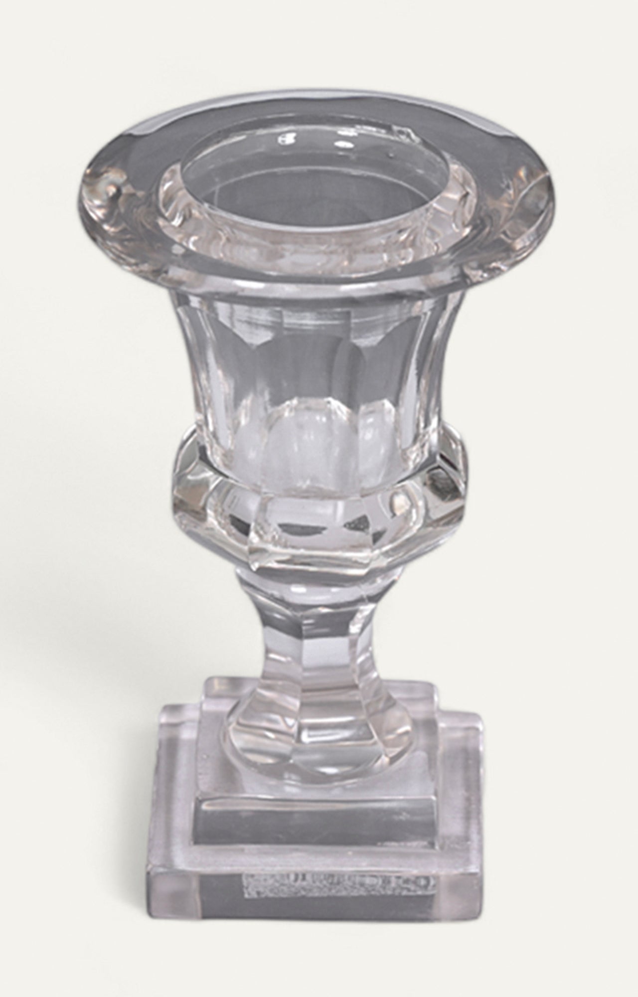 Flared Glass Urn Candle Holder