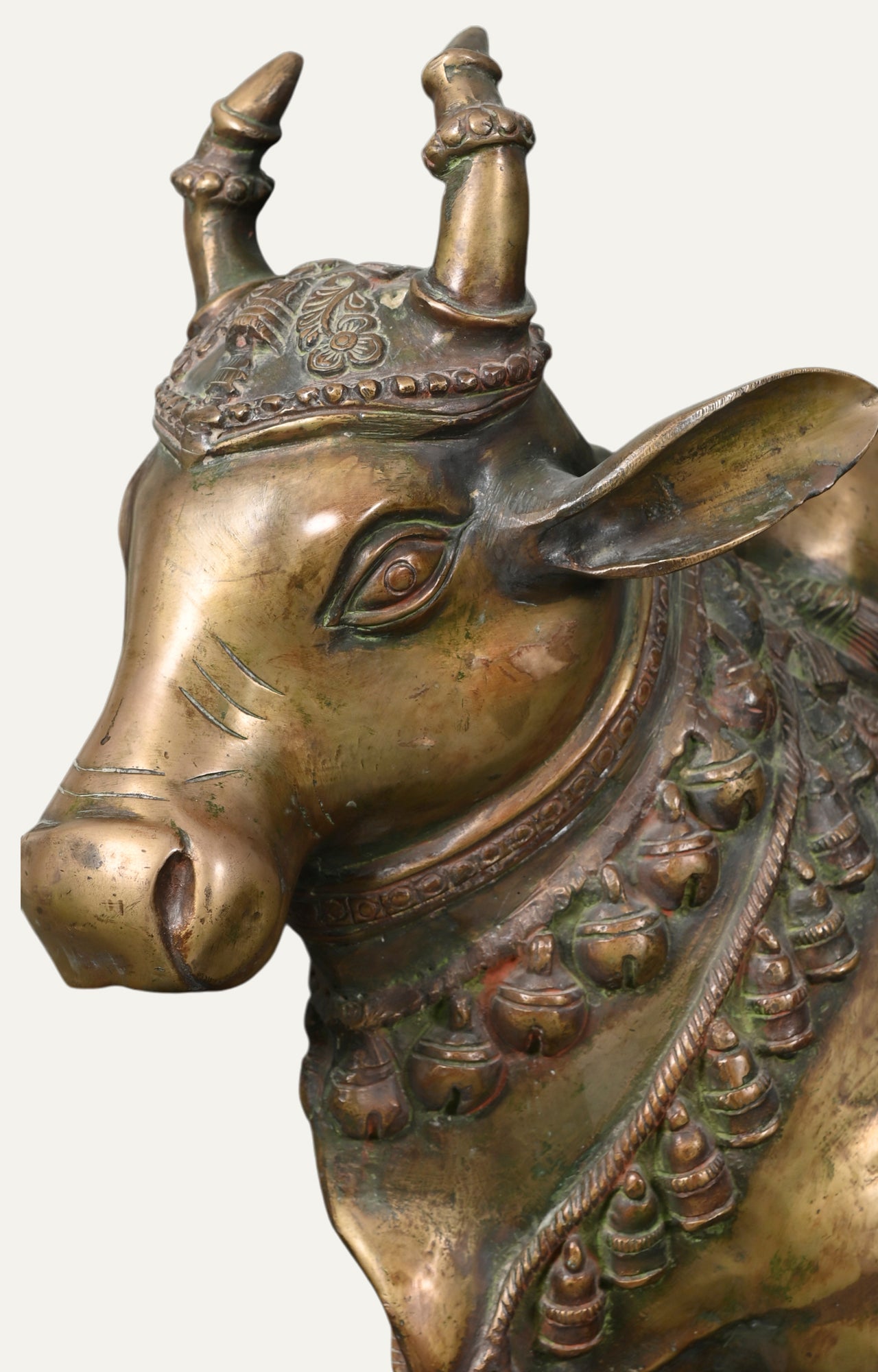 Kamdhenu - Divine Brass Cow Sculpture