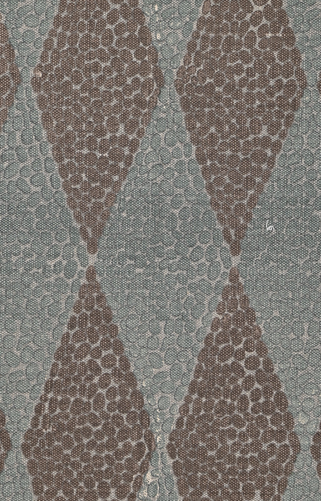 Pebble & Diamond Pattern Cotton Rug