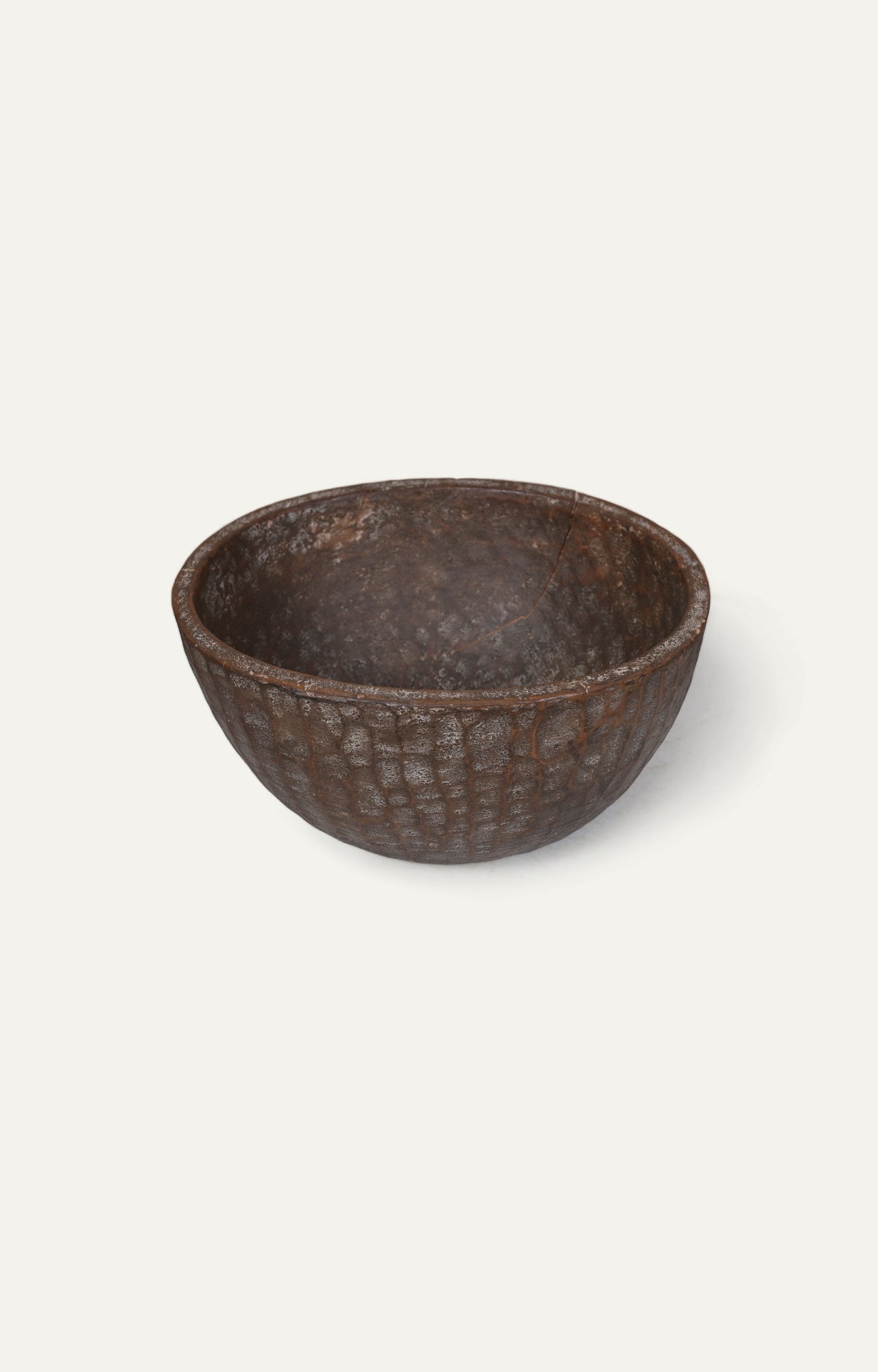 Vintage Hand-Carved Wooden Bowl