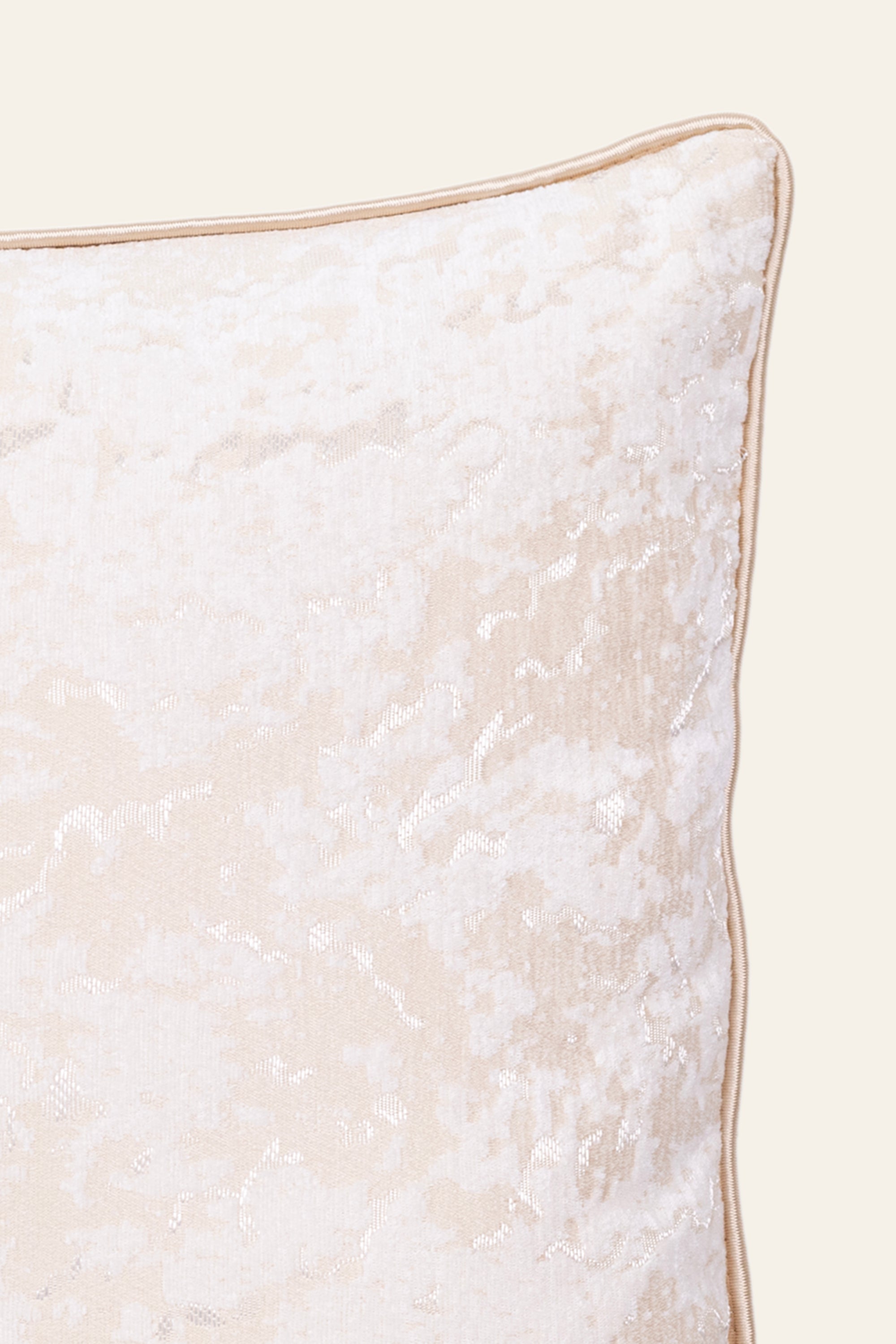 White Textured Cushion for Living Room