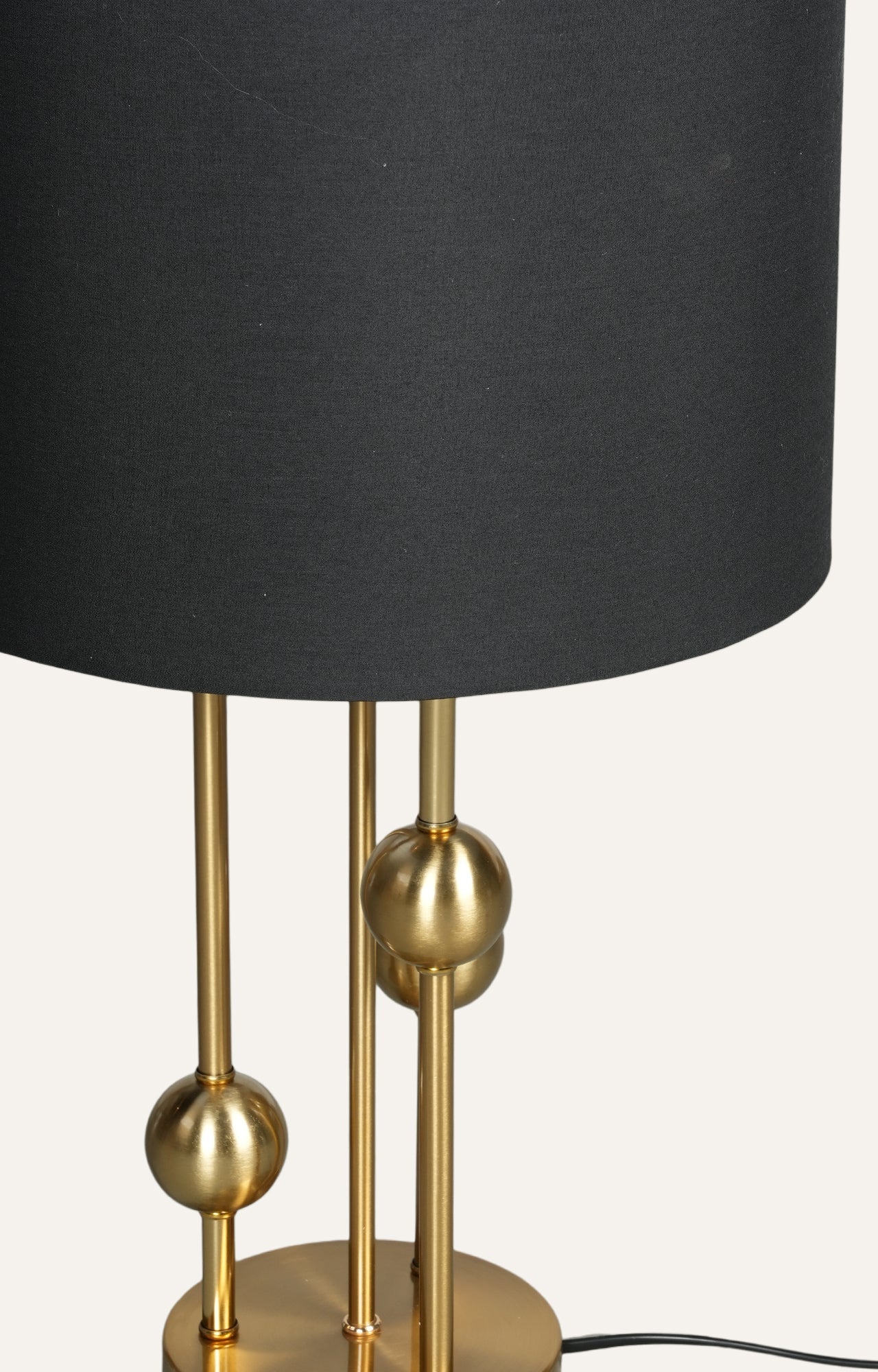 Modern Brass and Black Table Lamp