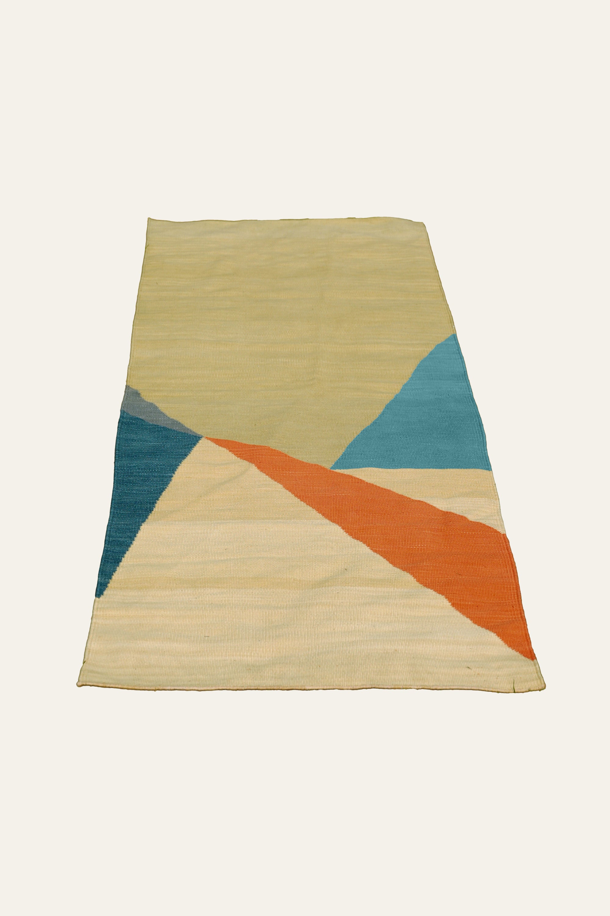 Modern Minimal Geometric Pattern Cotton Yoga Mat for Kids