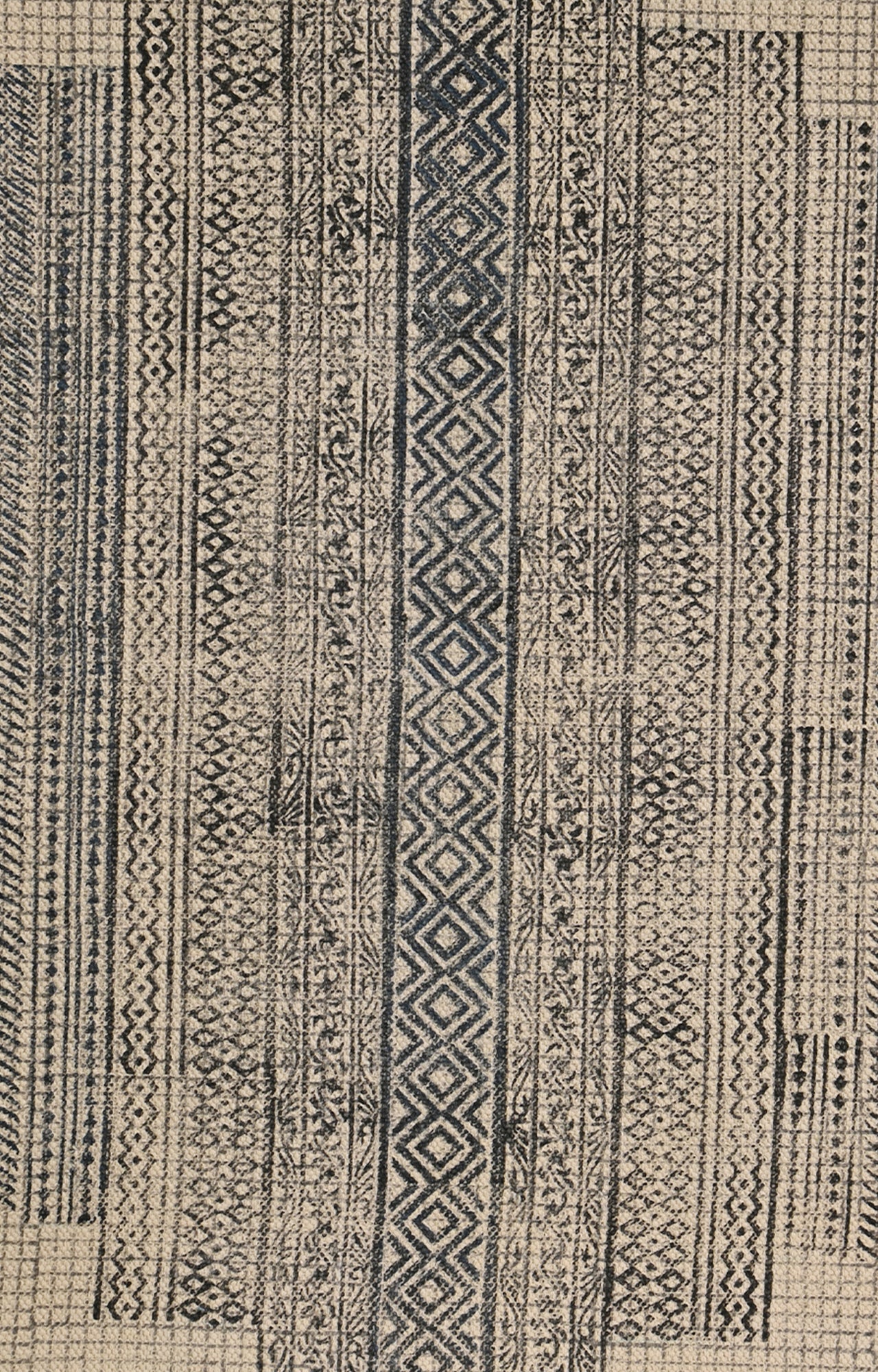 Geometric Patterned Printed Rug