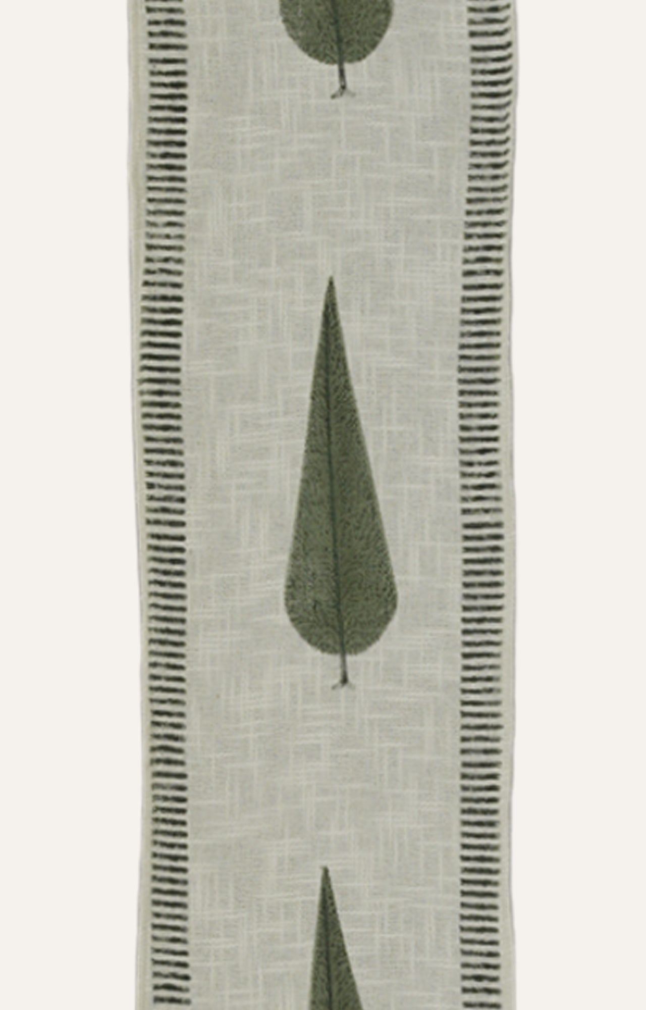 Verdant Bliss: Green Motif Dining Table Runner