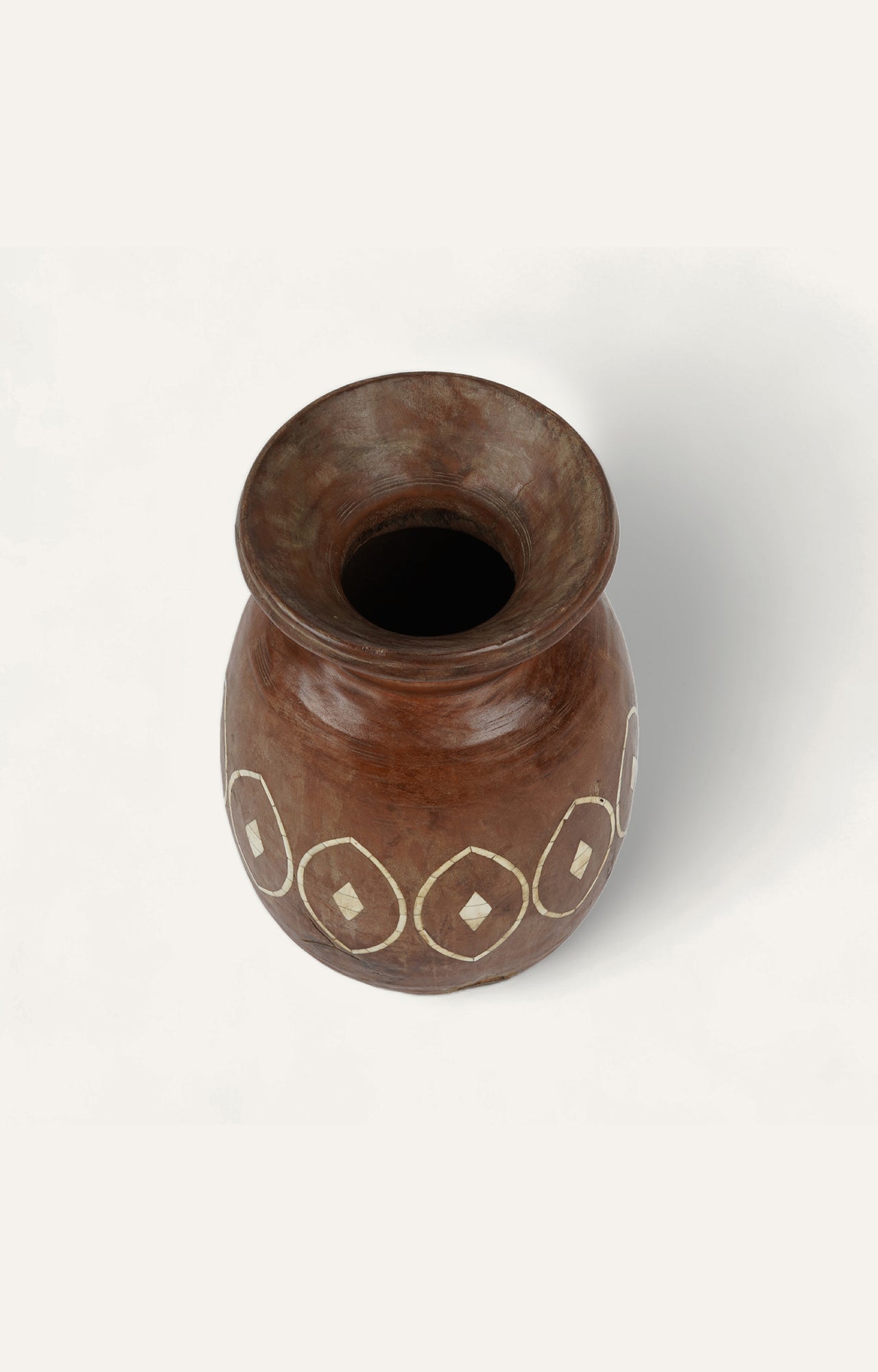 Wooden Inlay Pot