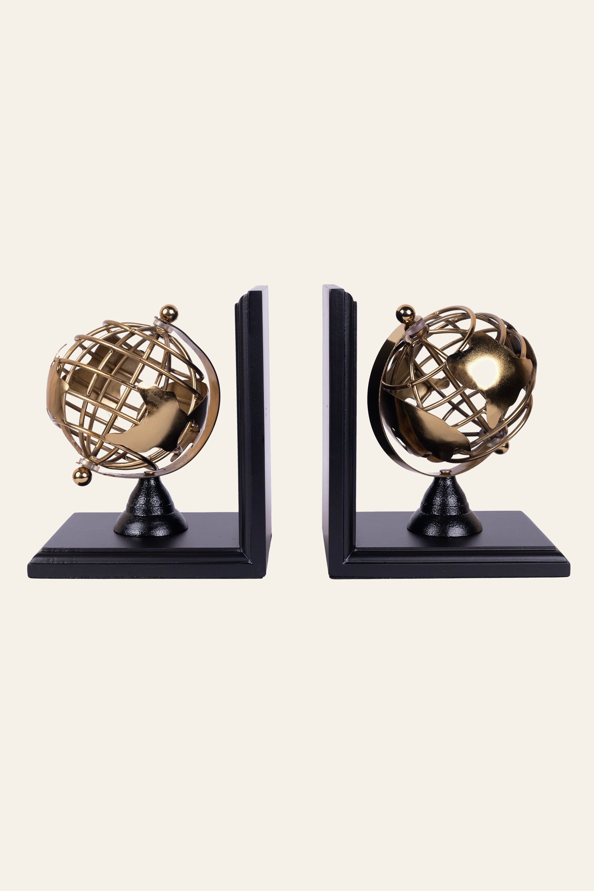 Golden Globe Bookends Set of 2