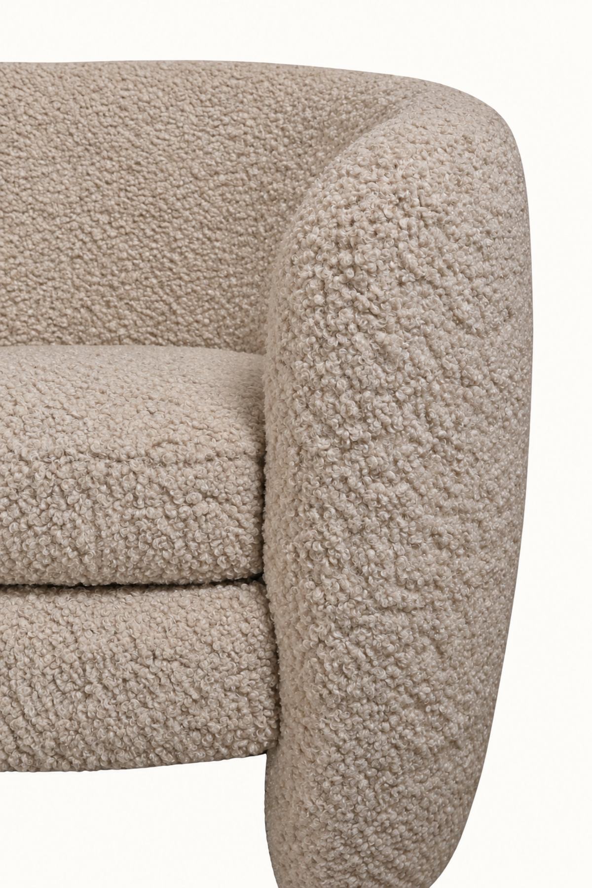 Modern Upholstered Barrel Armchair for Living Room & Bedroom