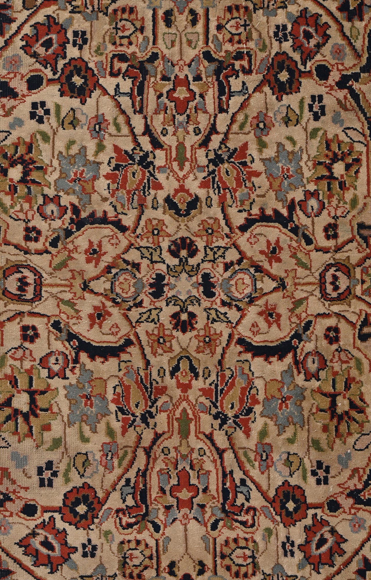 4 x 7 Ft Handknotted Vintage Agra Carpet aged 100 years