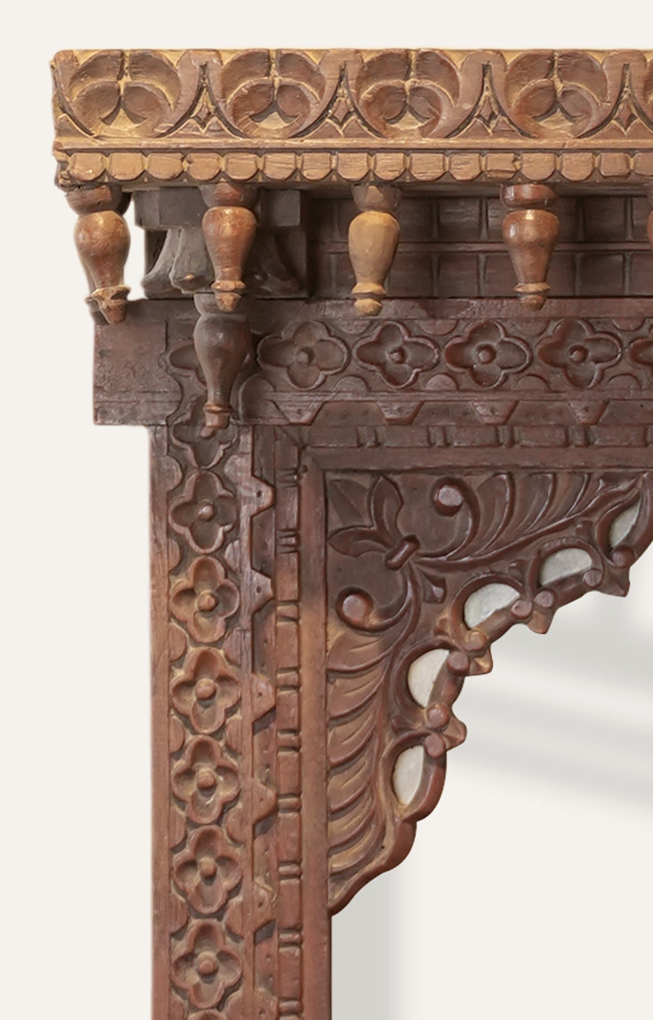 Brown Jali Mirror