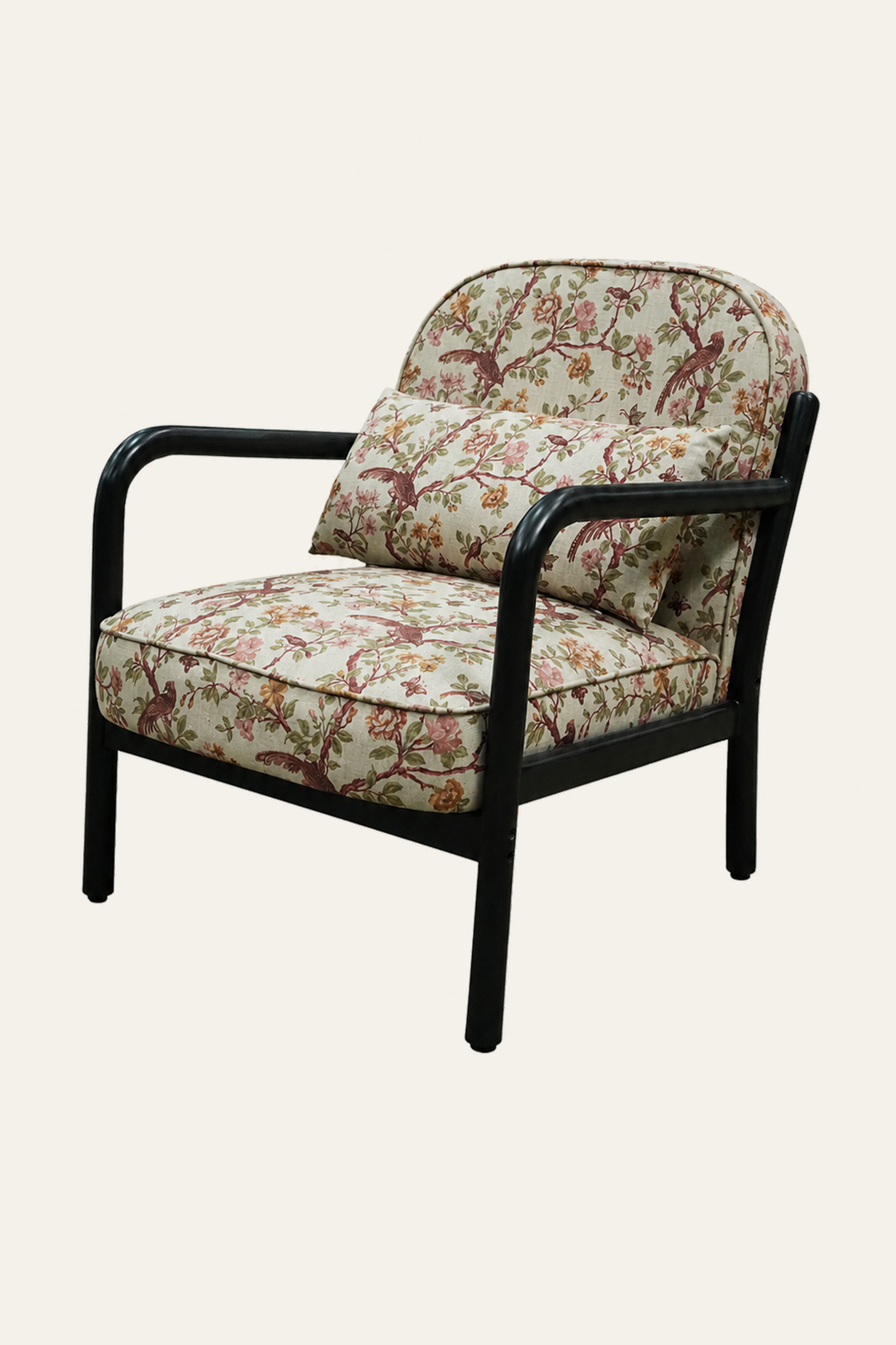 Floral Printed Living Room Armchair