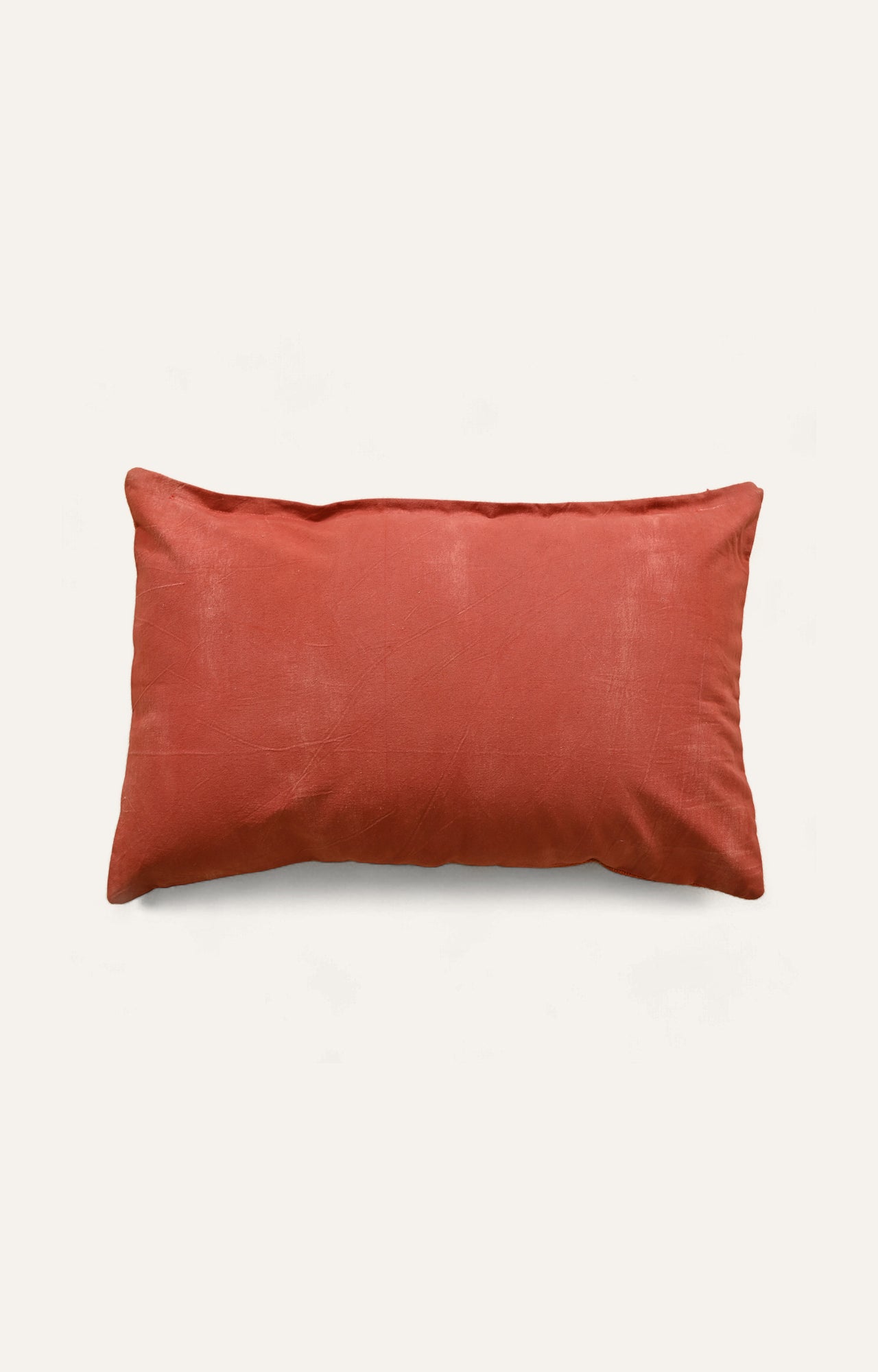 Cherry red cushion slips with white dart motif