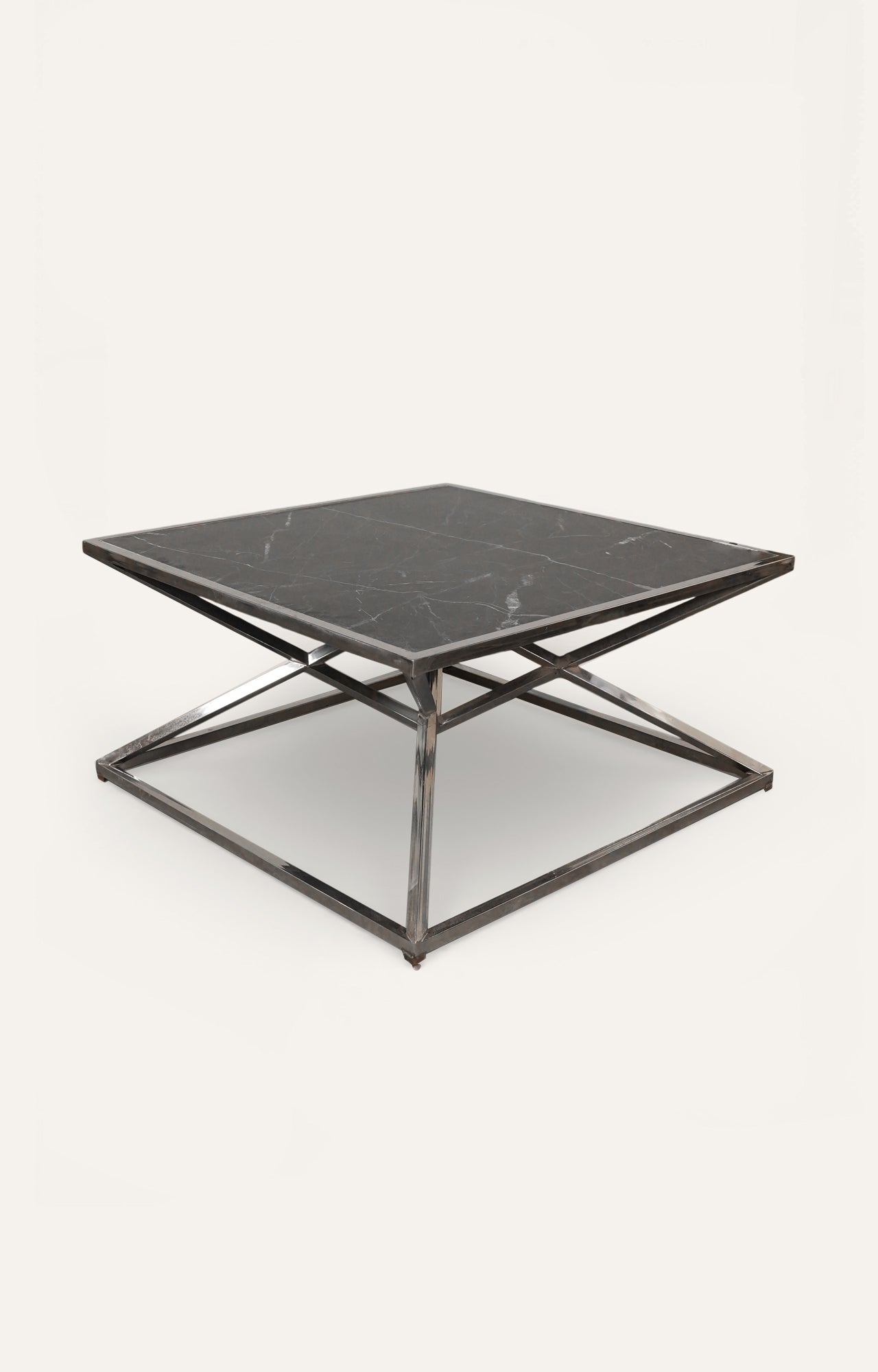 Geometric Black Marble Coffee Table