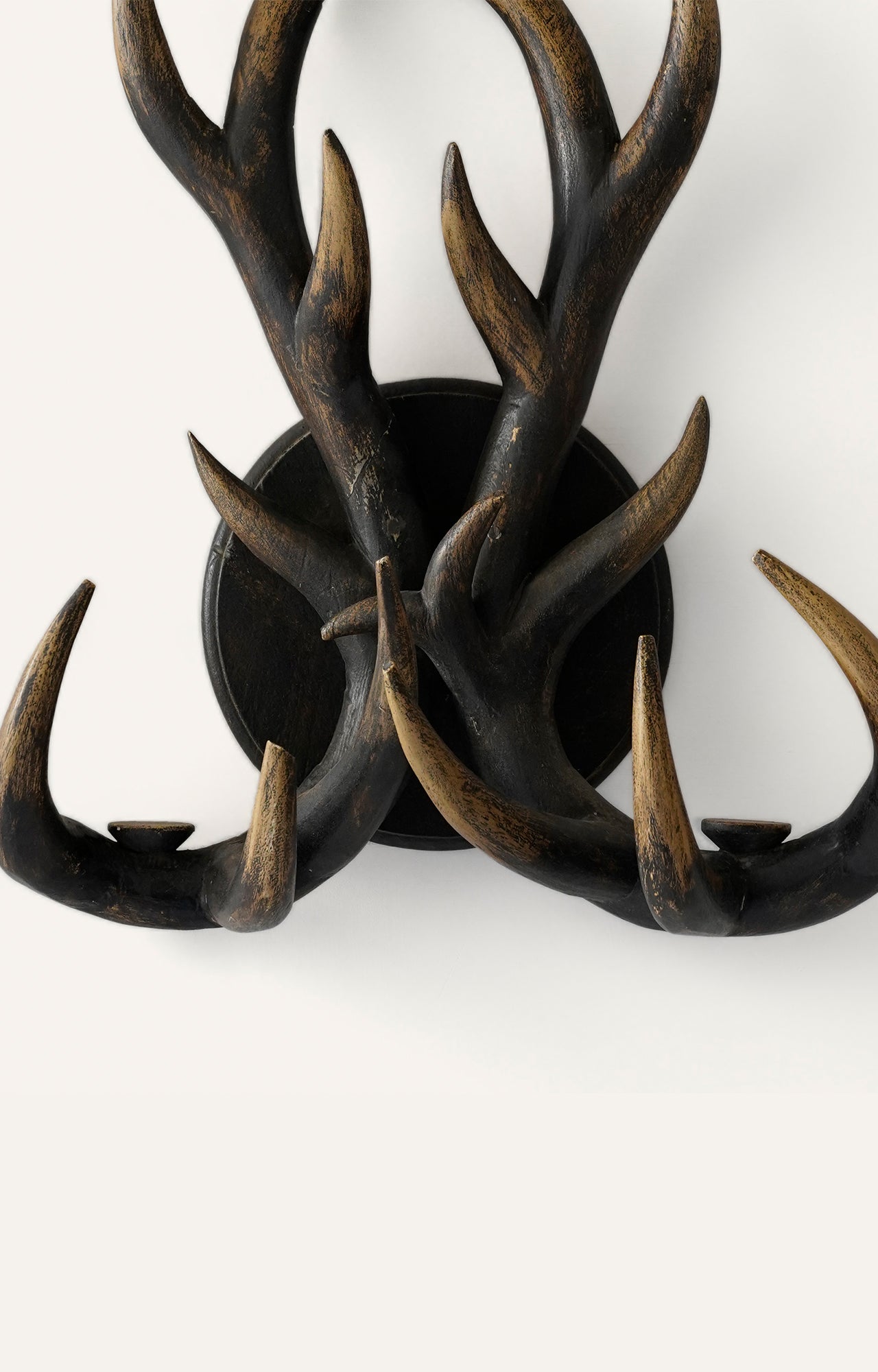 Vintage Gradient Deer Antler Sconce