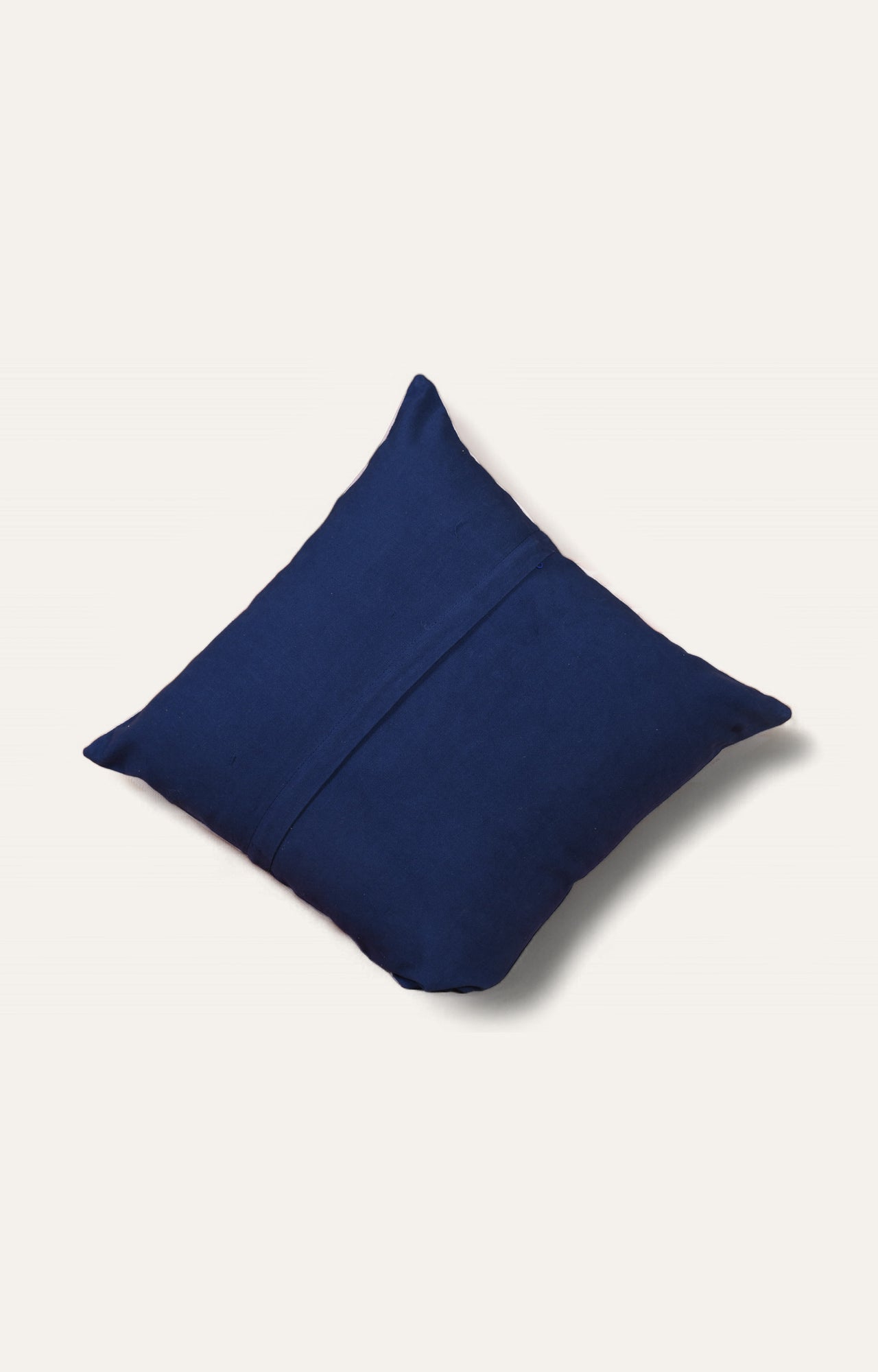 Chic Blue Geometric Pattern Cushion