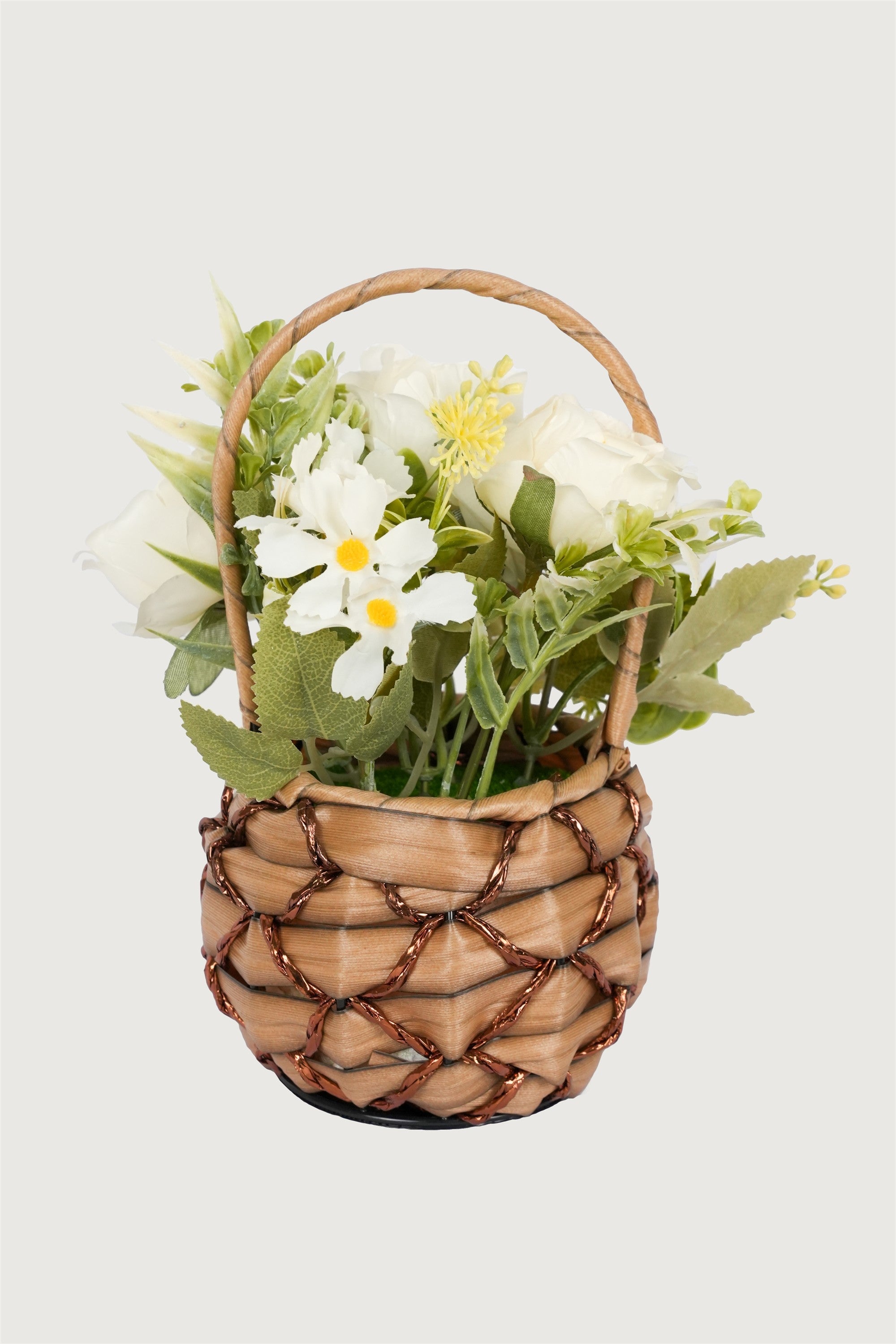 Rustic Flower Basket Arrangement