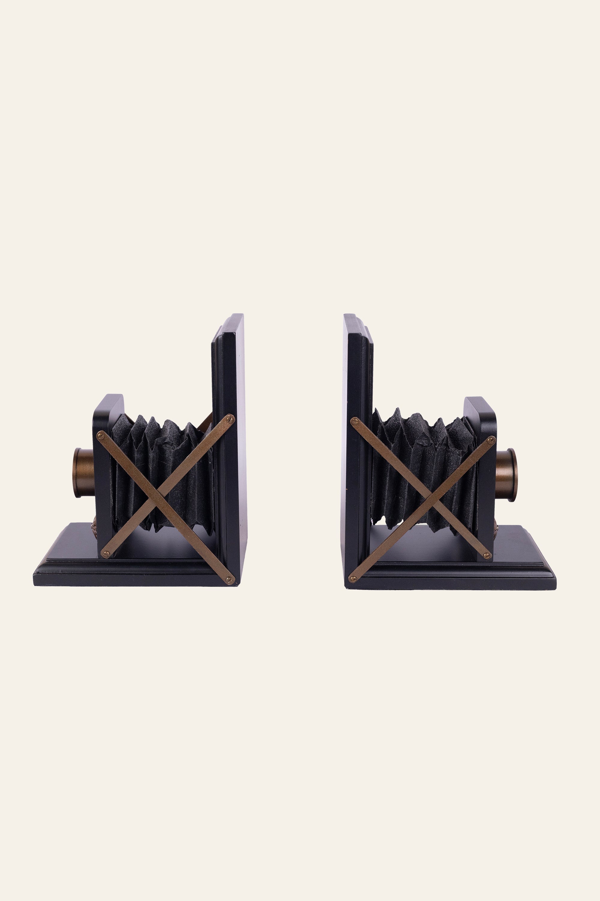 Bellows Camera Bookends Set of 2