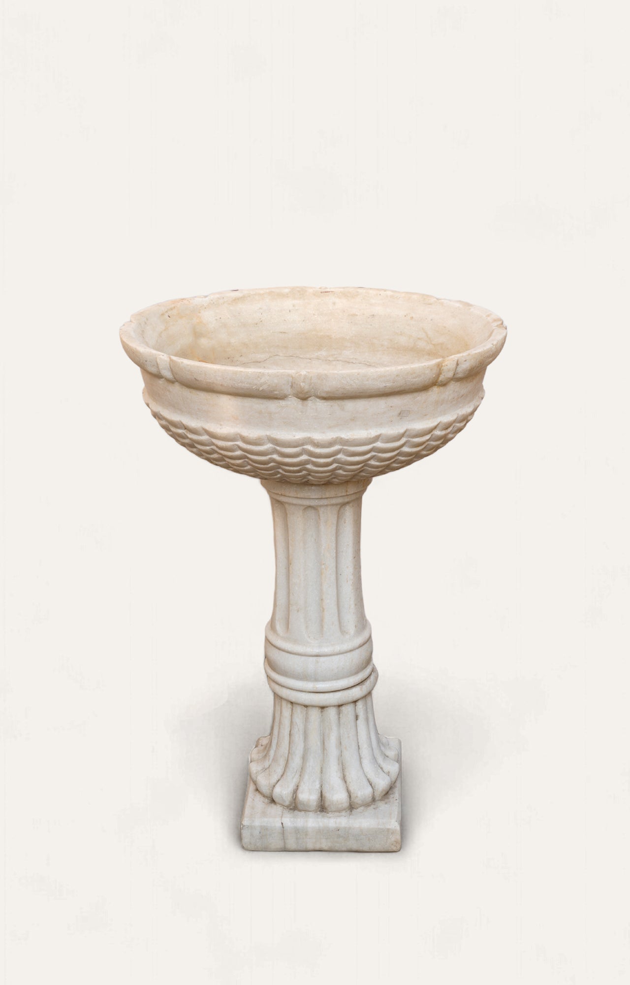 Outdoor carved large tall marble Planter