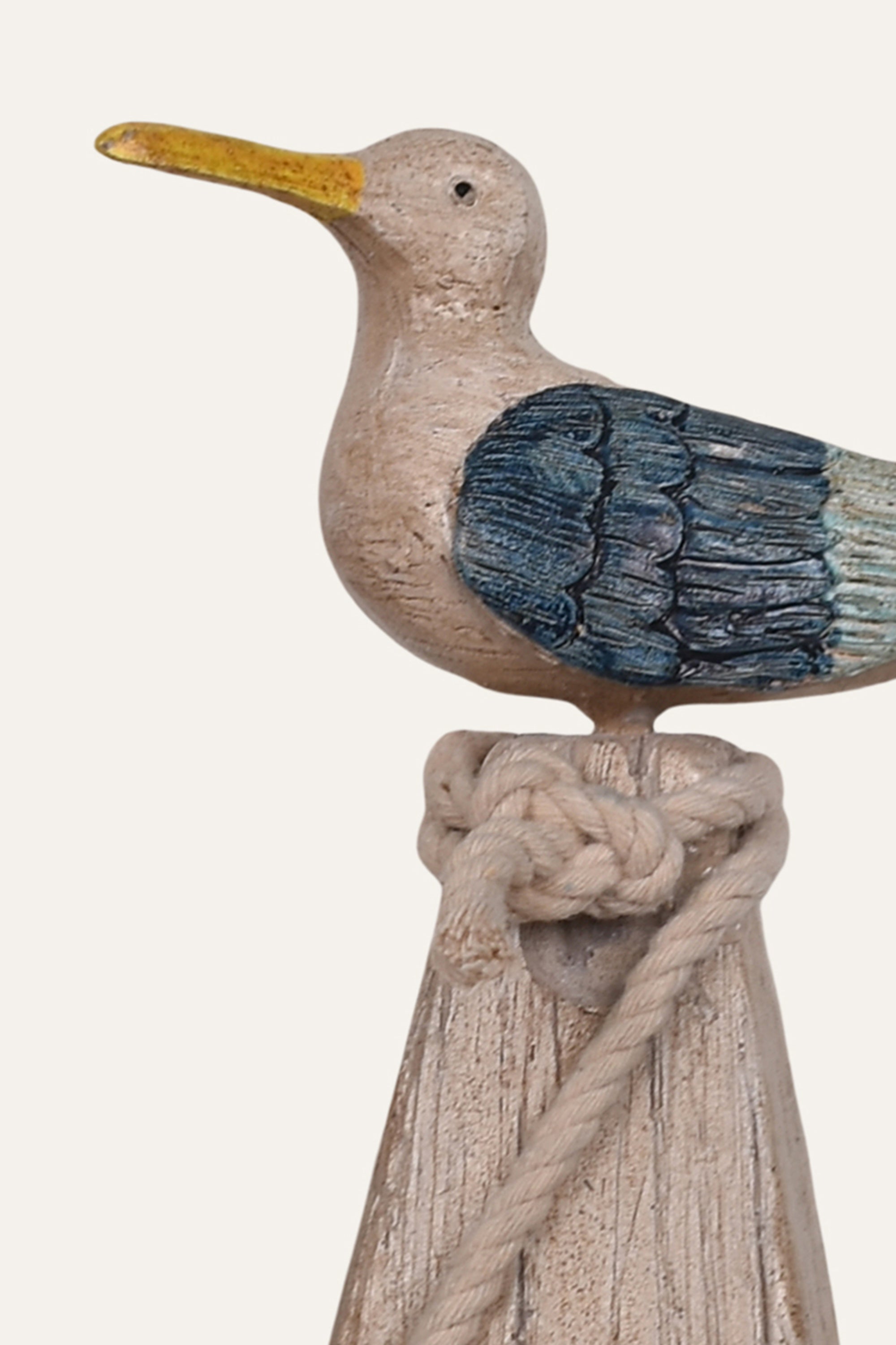 Vintage Coastal Resin Seagull Décor - Small