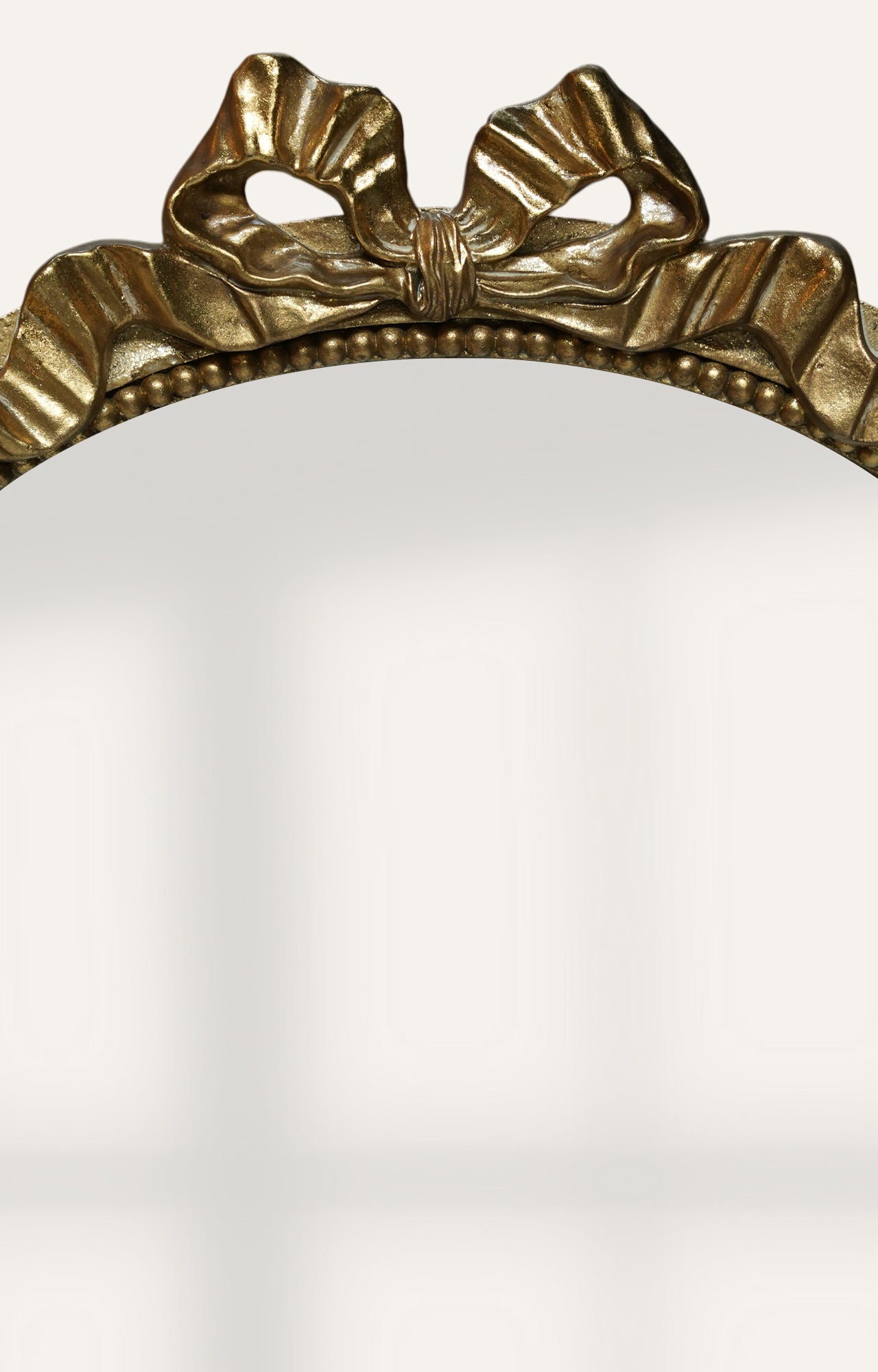 Antique Gold Bow-Top Arch Mirror