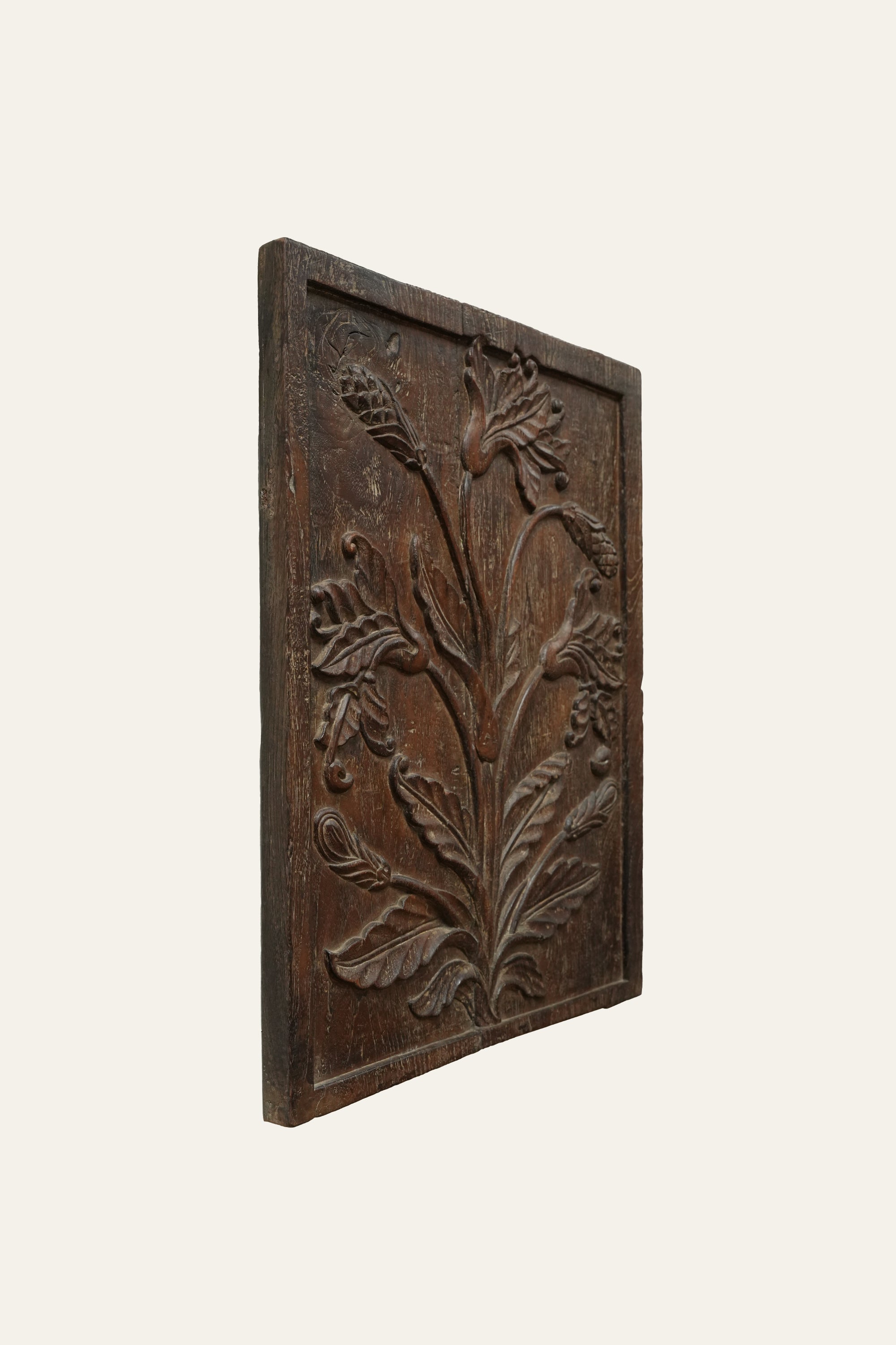 Tree of Life Carved Wood Panel