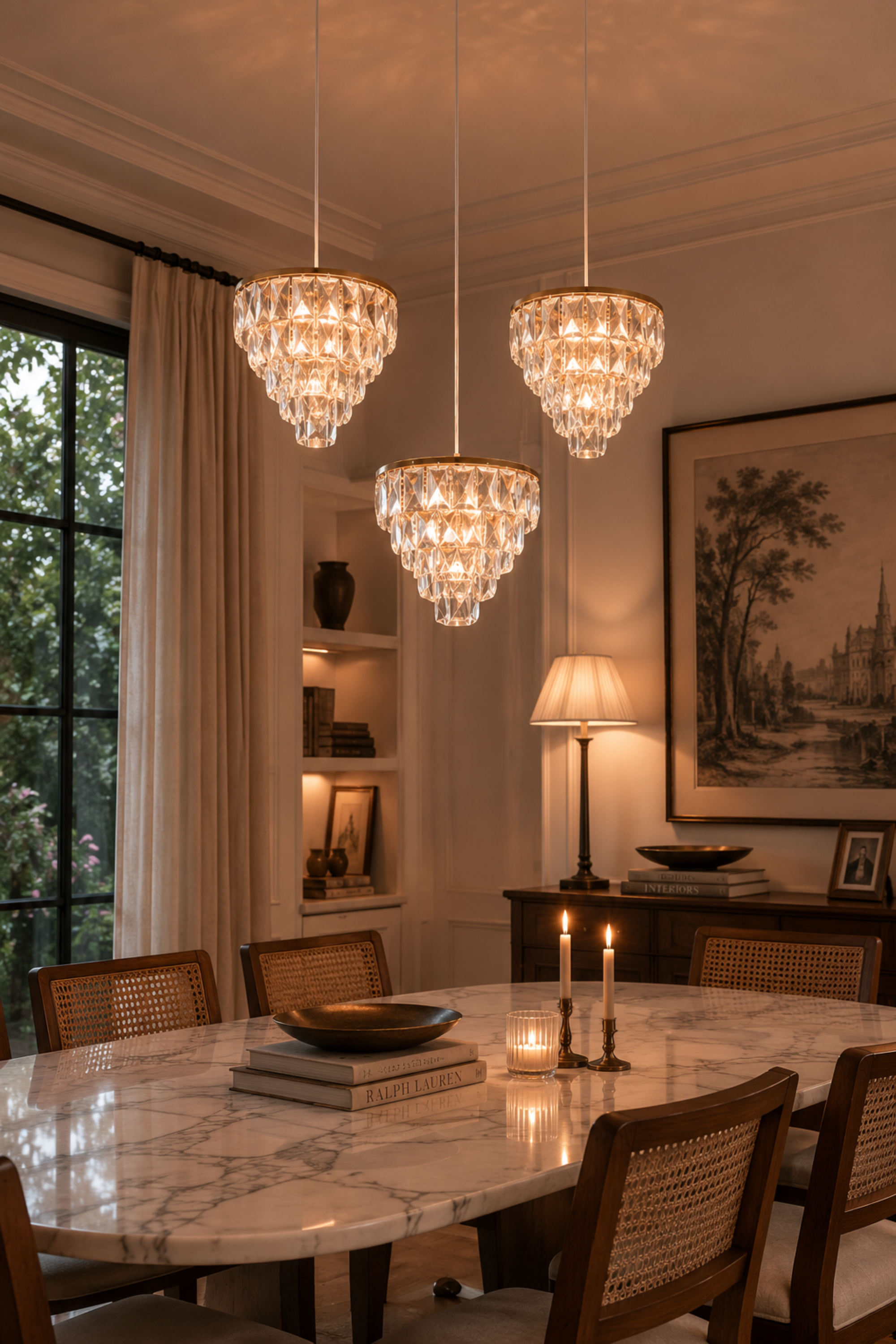 3-Tier Chandelier for Living Room