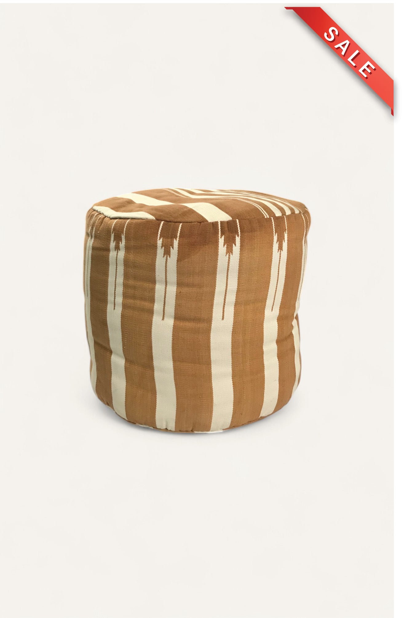 Handwoven Striped Sands Pouf