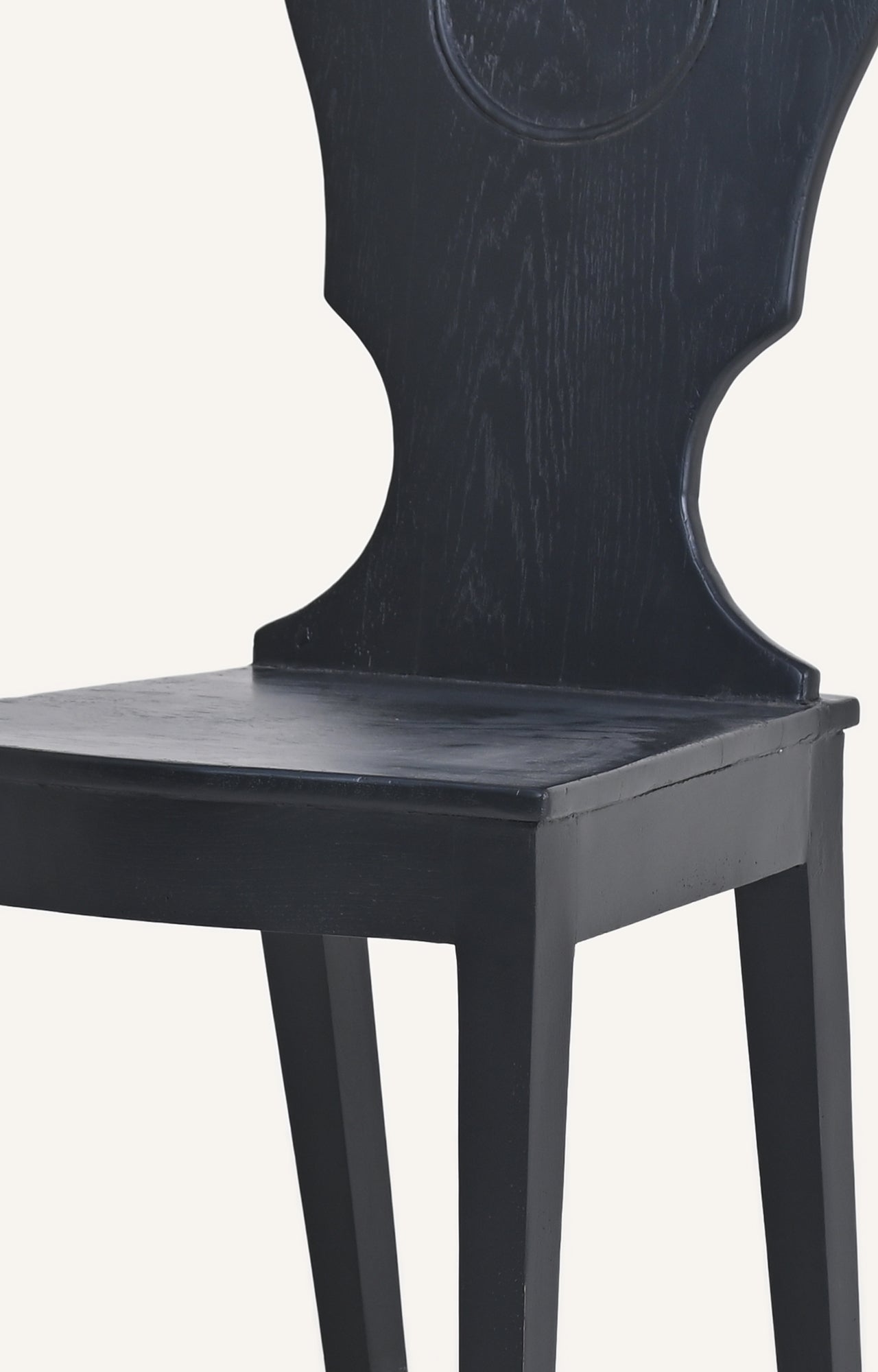 Antique Carved chair (black)