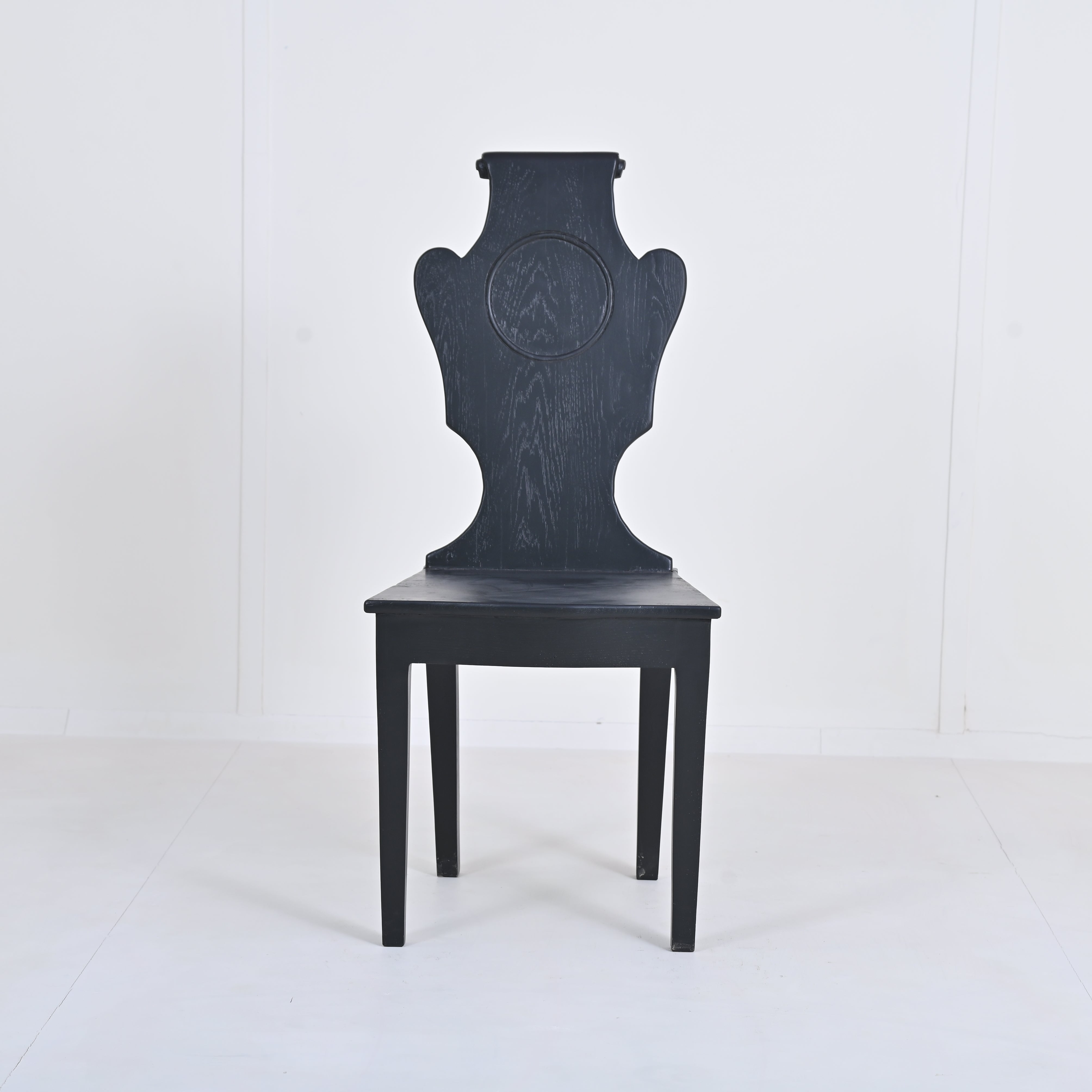 Antique Carved chair (black)