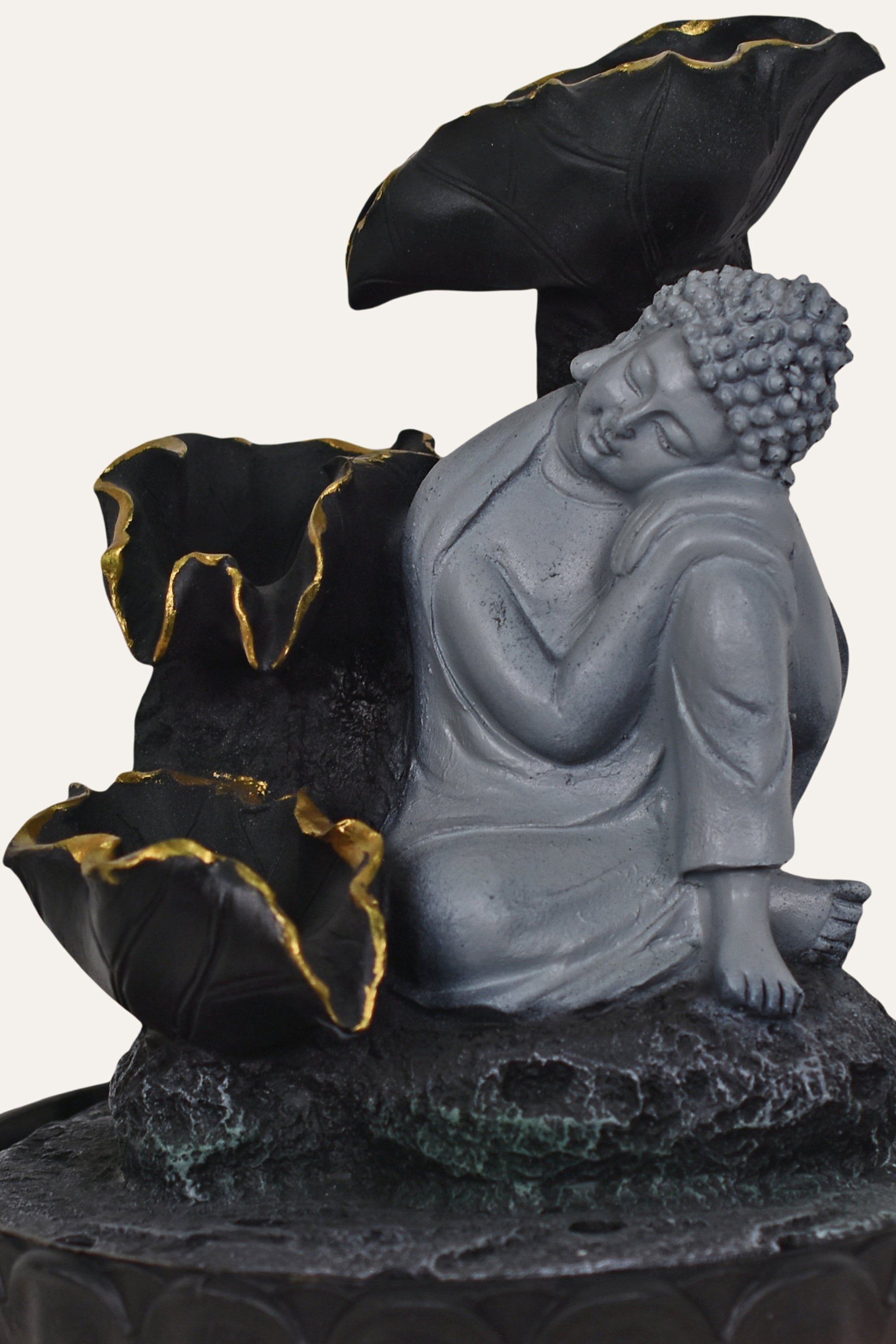 Serene Resting Buddha Water Fountain