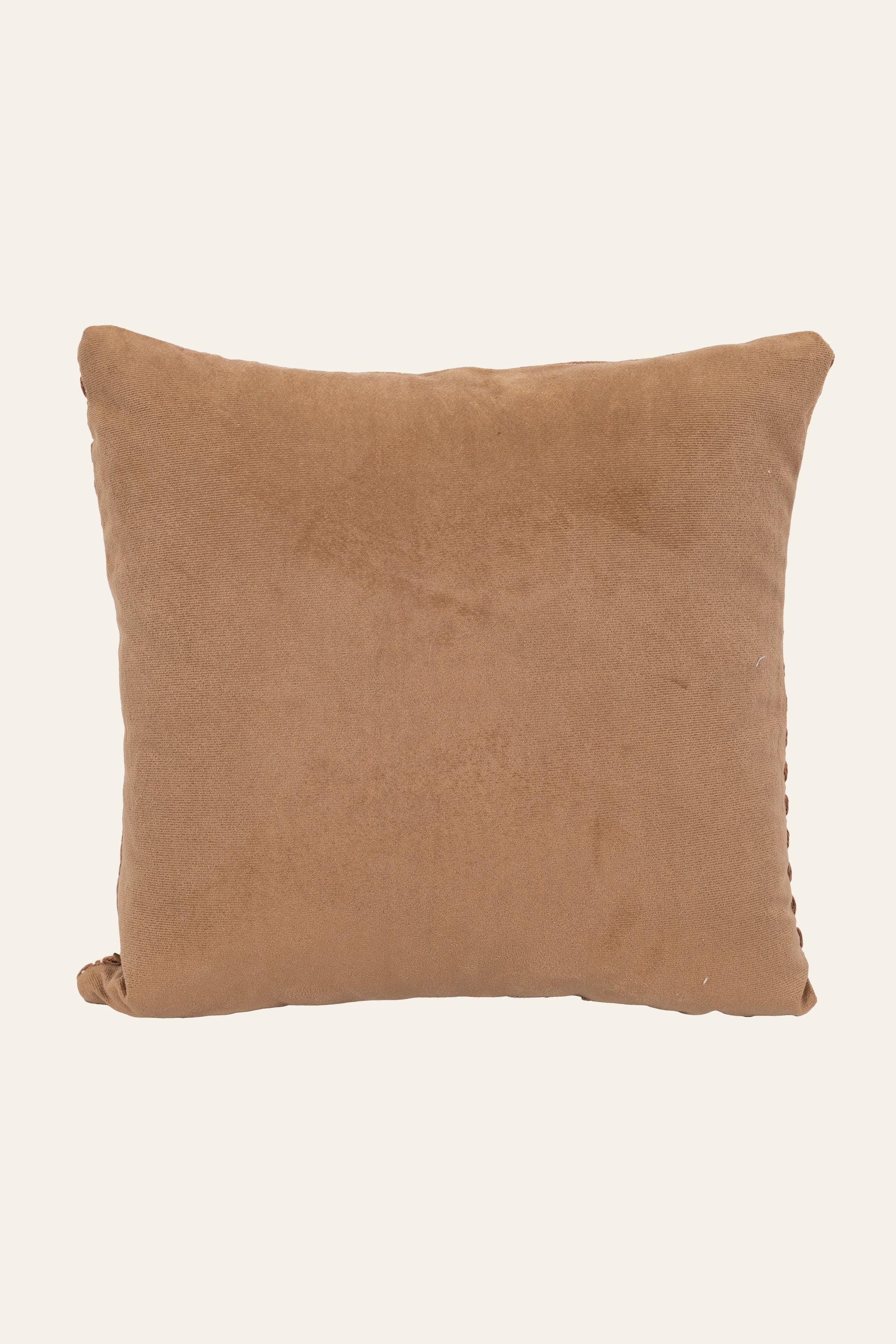 Rustic Brown Woven Cushion