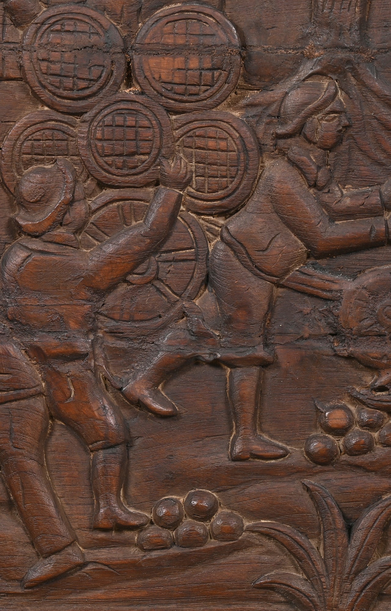 European Carved Wooden Panel