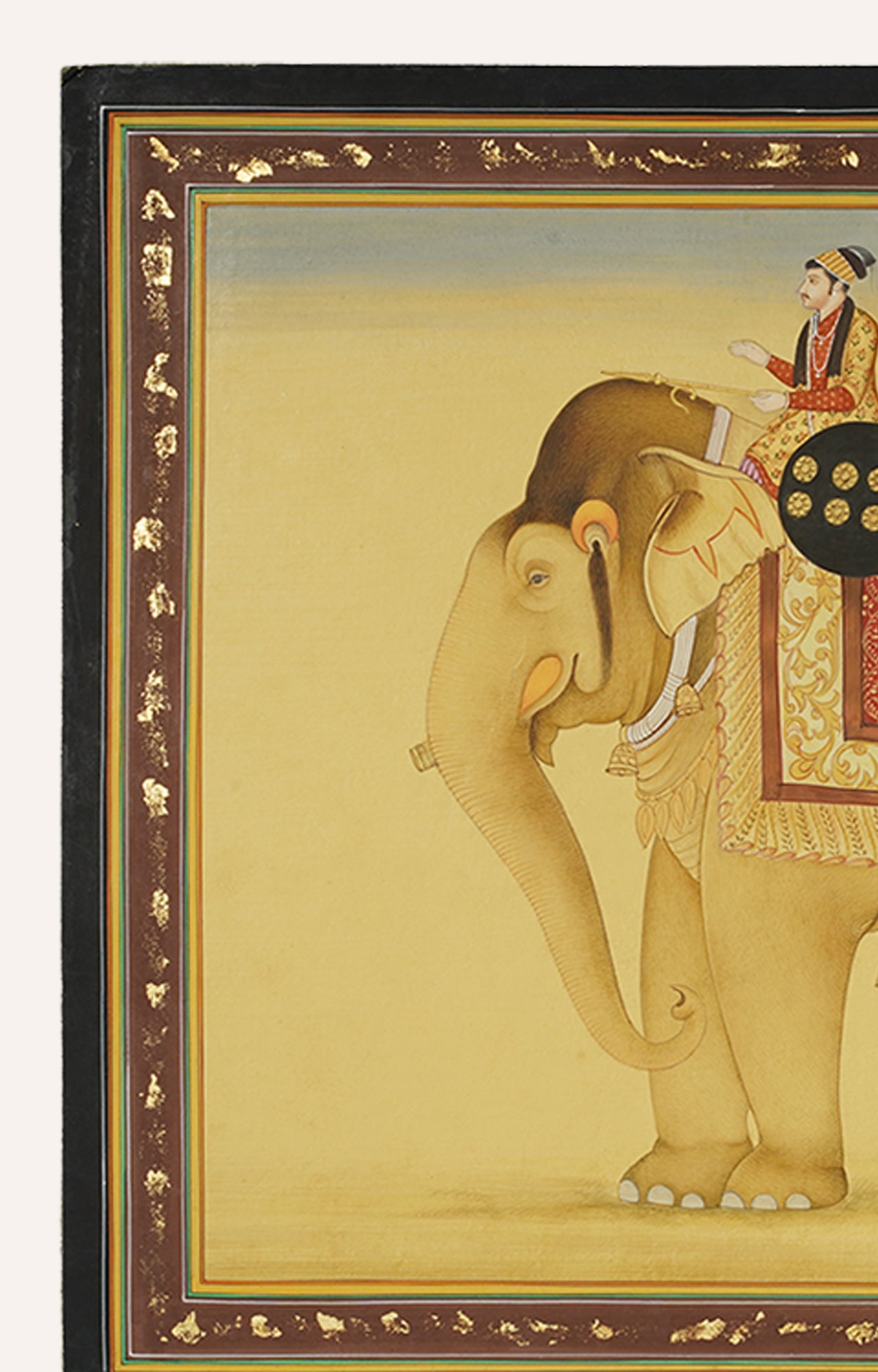 "Regal Brushstrokes: The Royal Elephant Artisan"