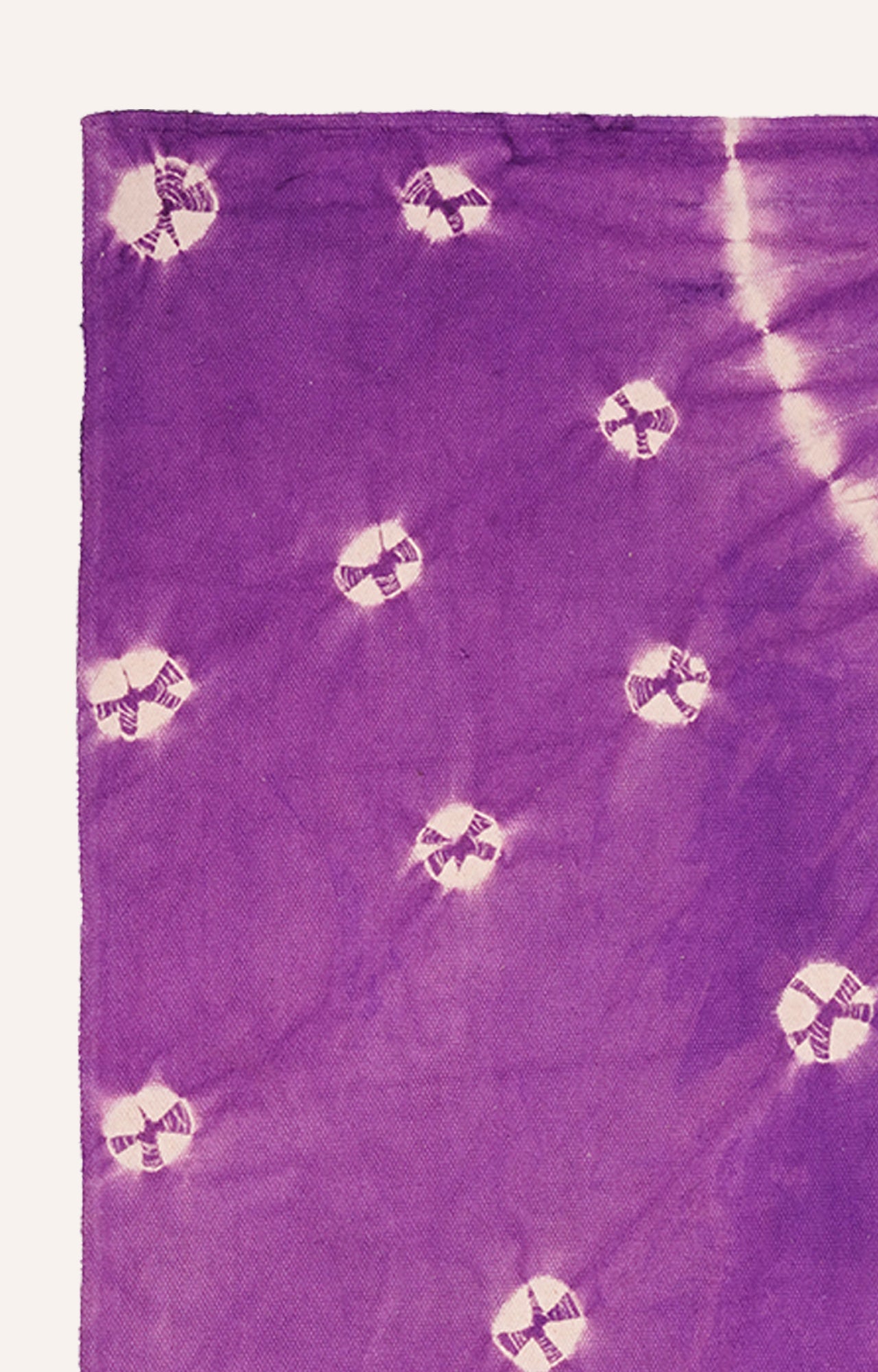 Hand Printed Purple Area Rug For Living Room