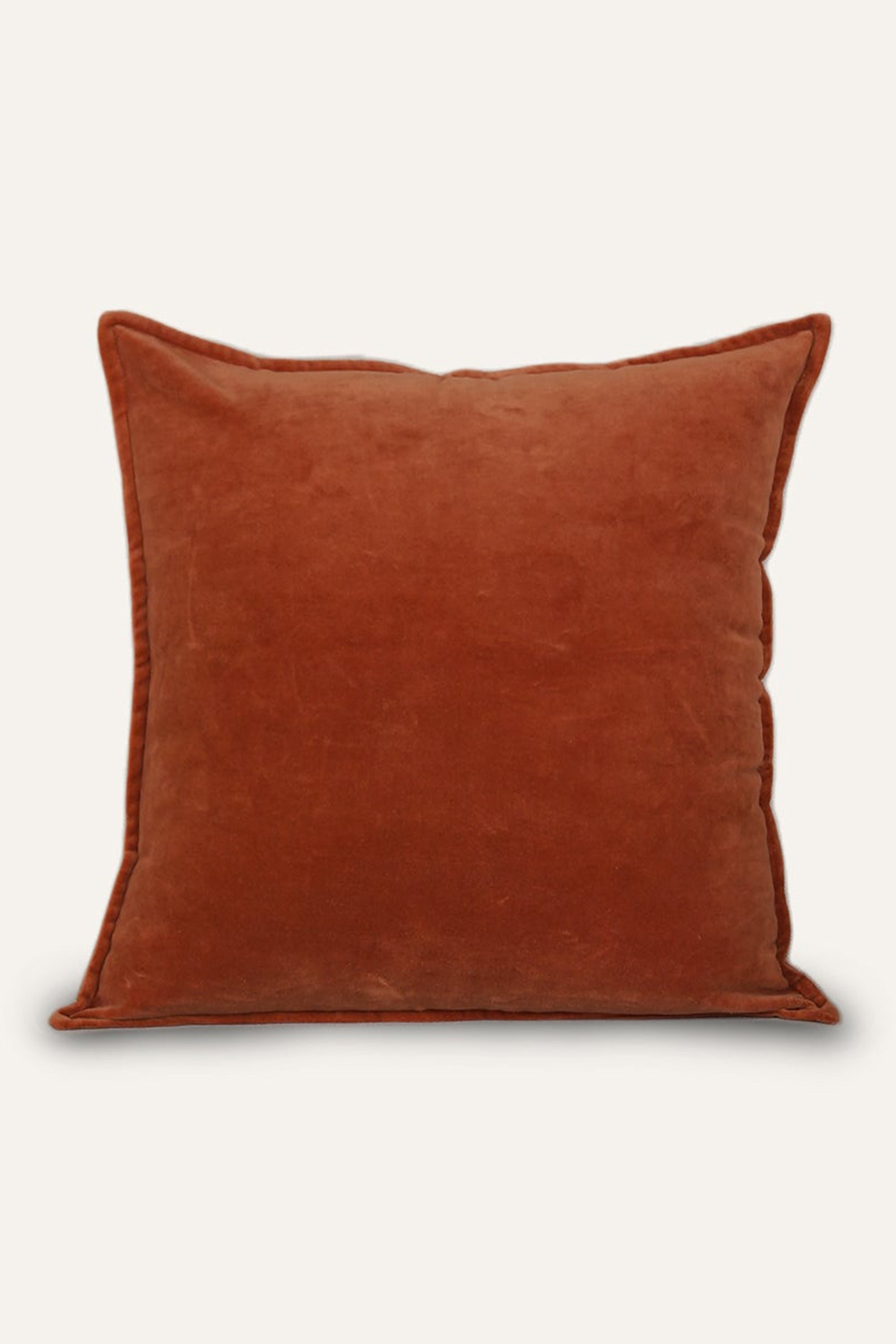 Tangerine Velvet Cushion Cover