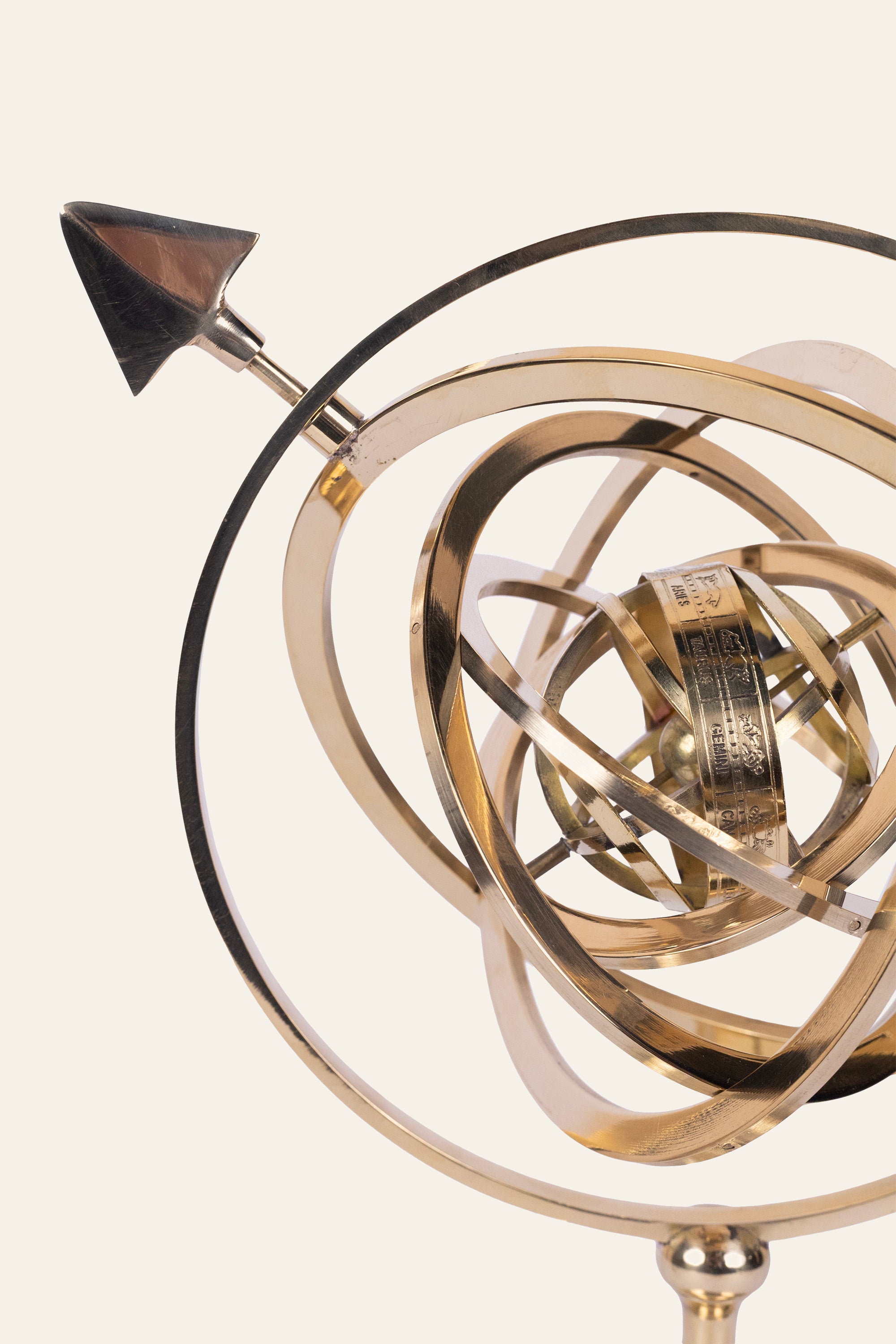 Nautical Brass Armillary Sphere with Six Rings