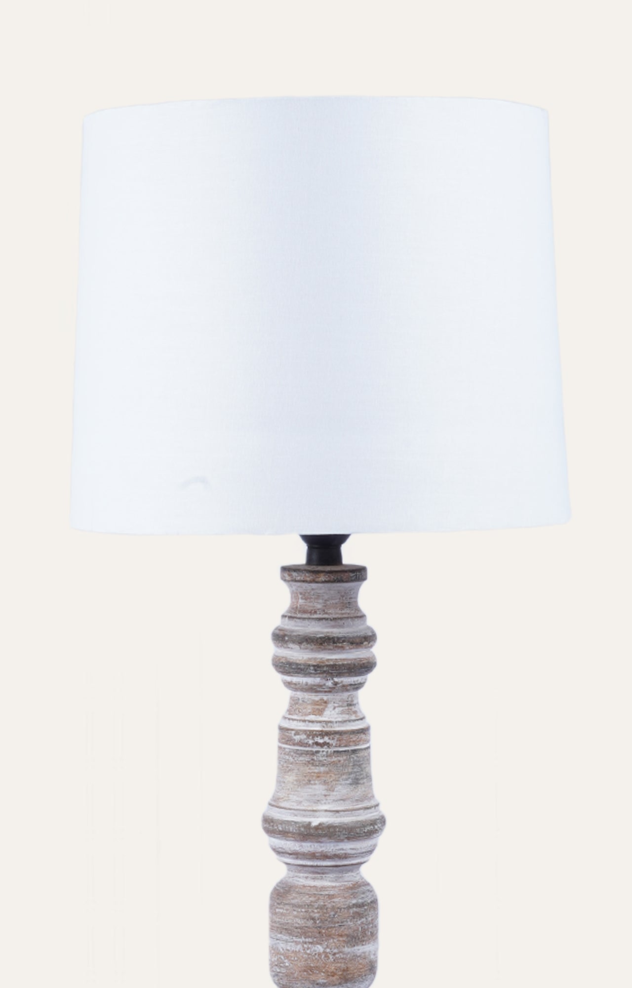 Wood Pillar table lamp