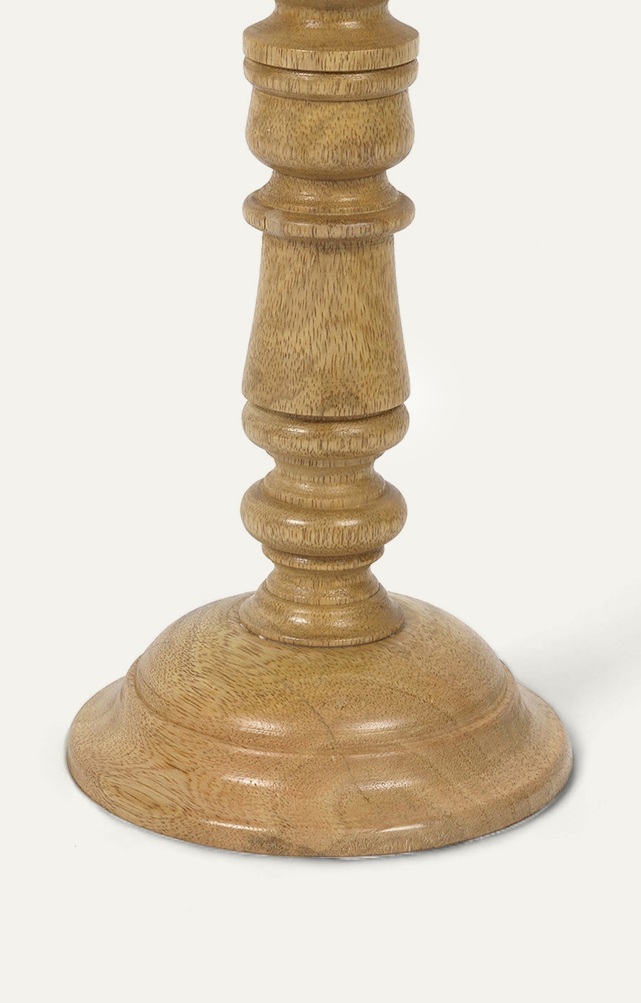 Angled Wood Candle Stand