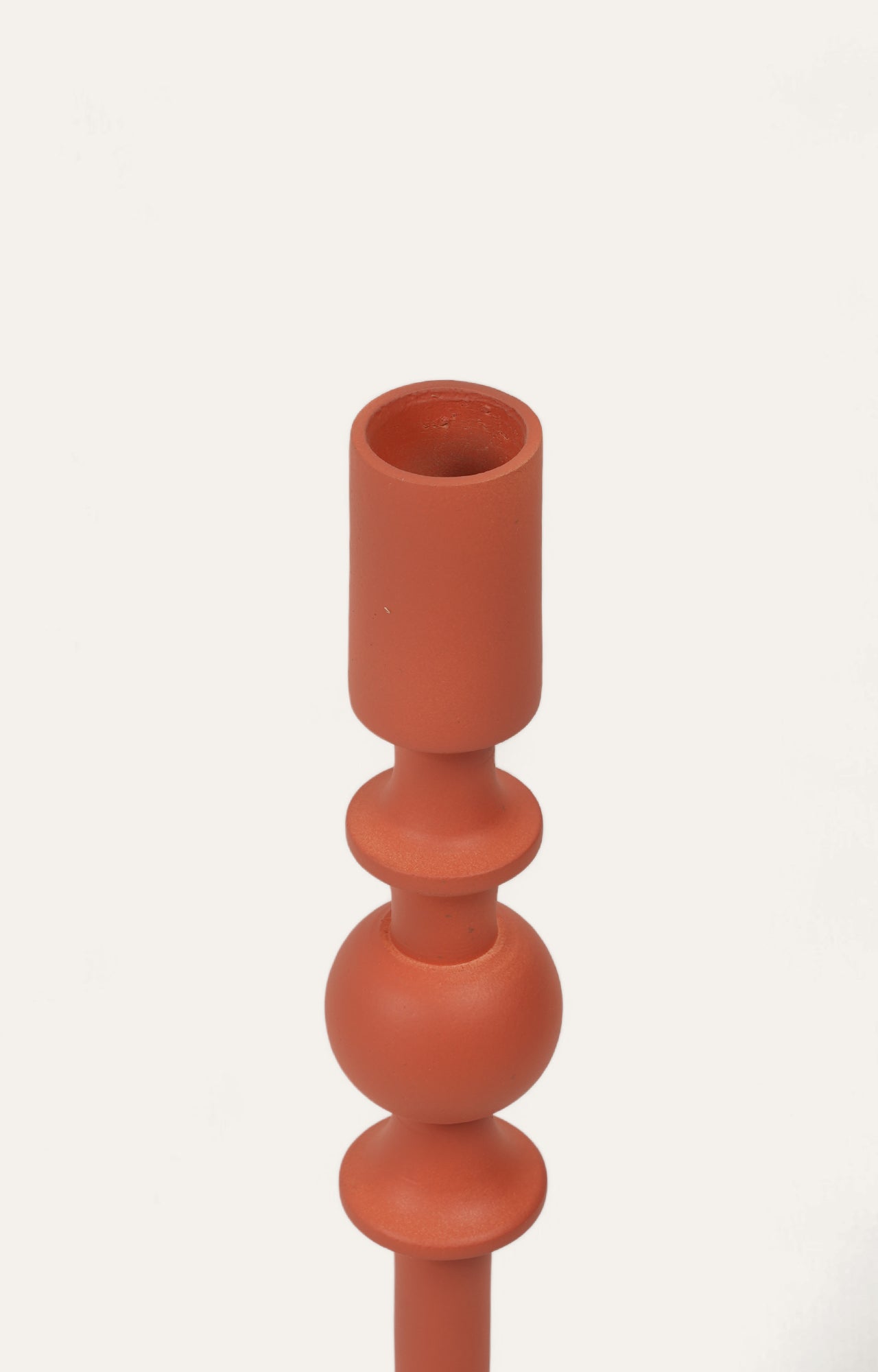 A Red Infinity Candle Holder