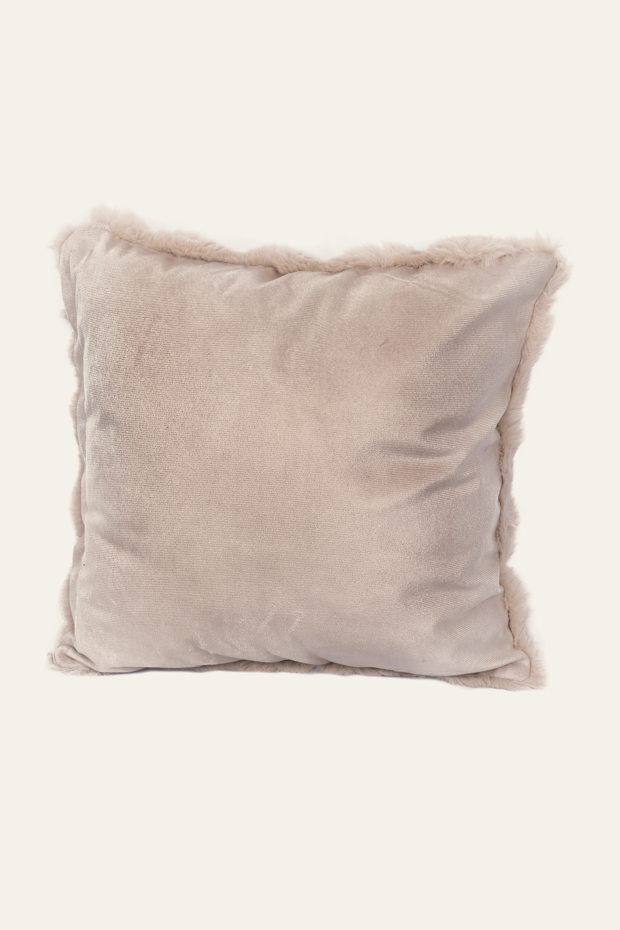 Peach Fur Cushion for Kids Room