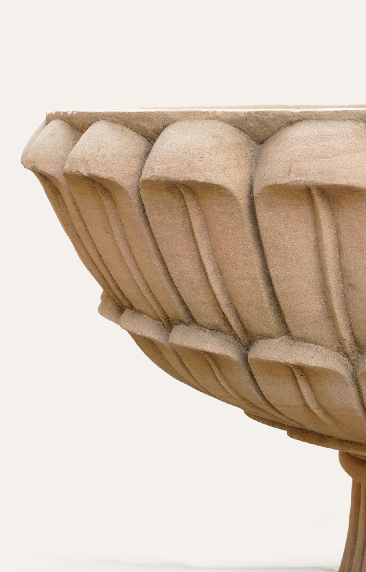 Flower Shape Sandstone Planter